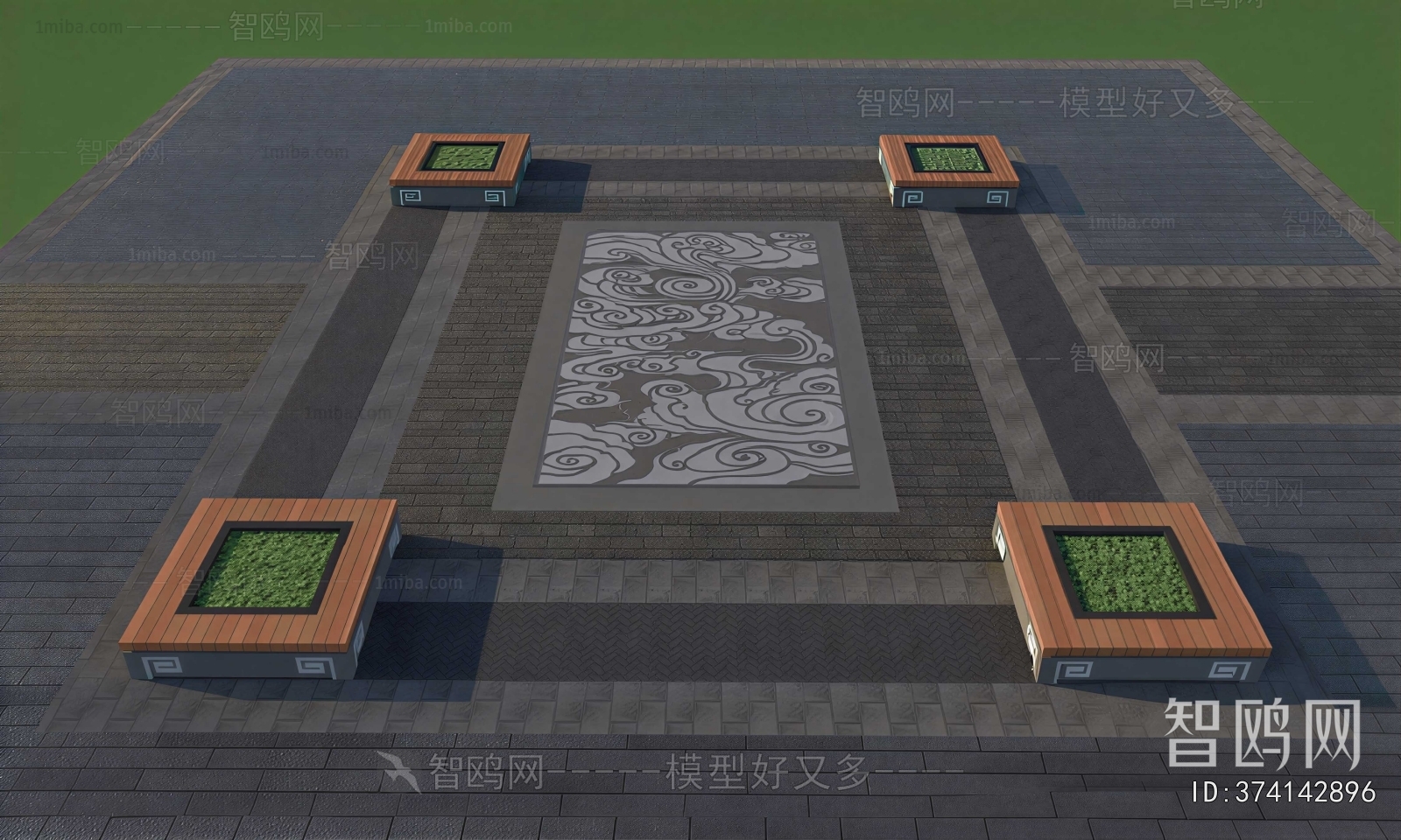 New Chinese Style Courtyard/landscape