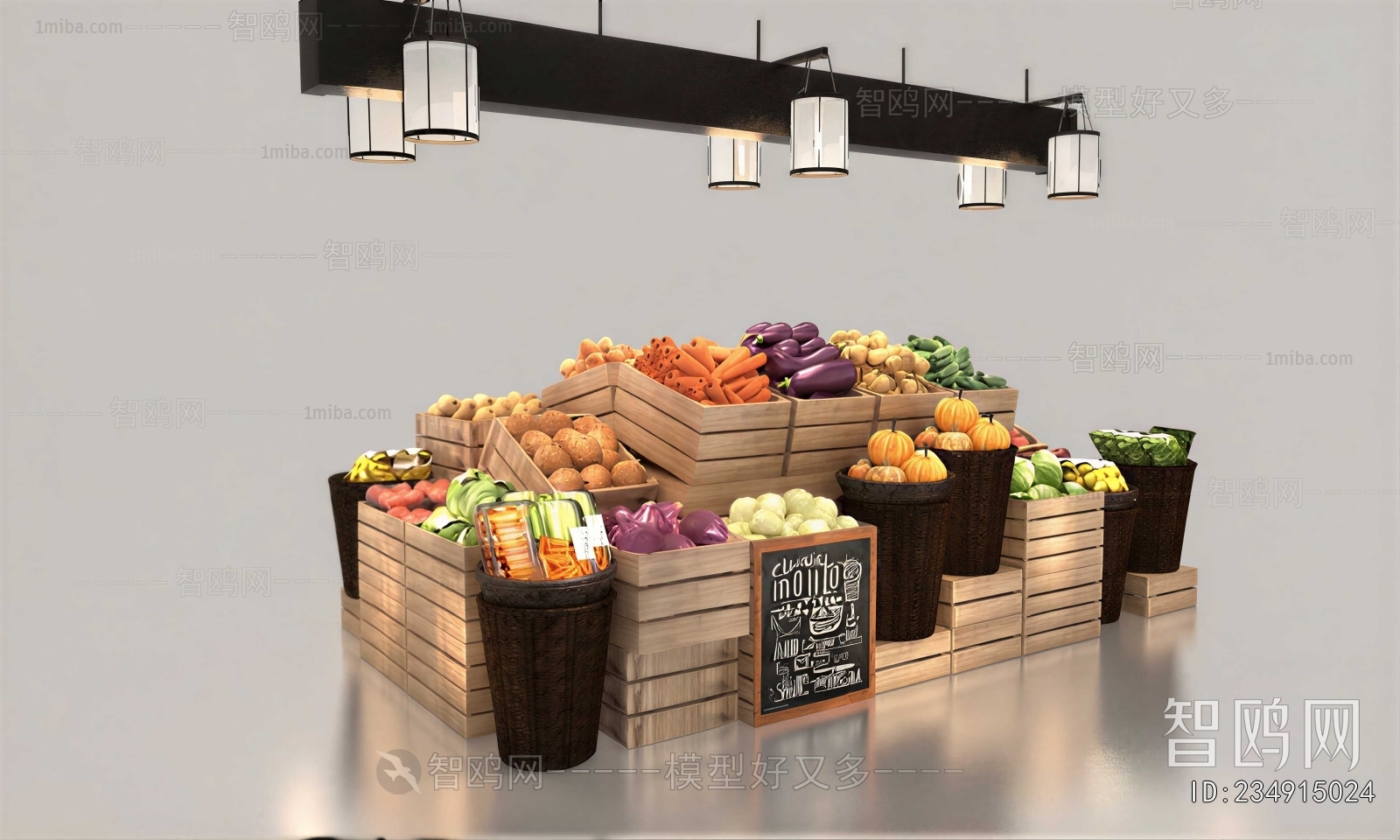 Modern Supermarket Shelf