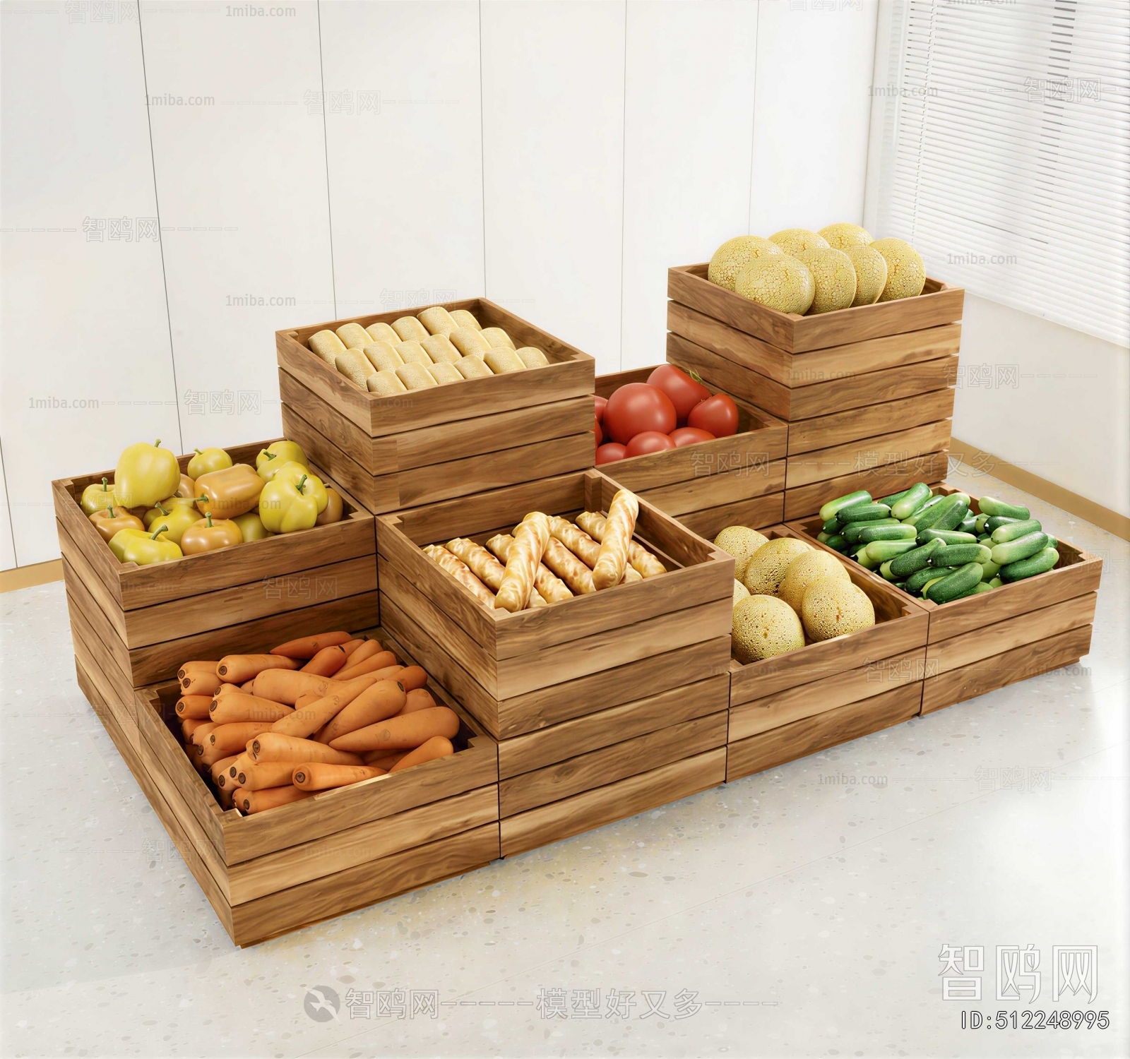 Modern Supermarket Shelf