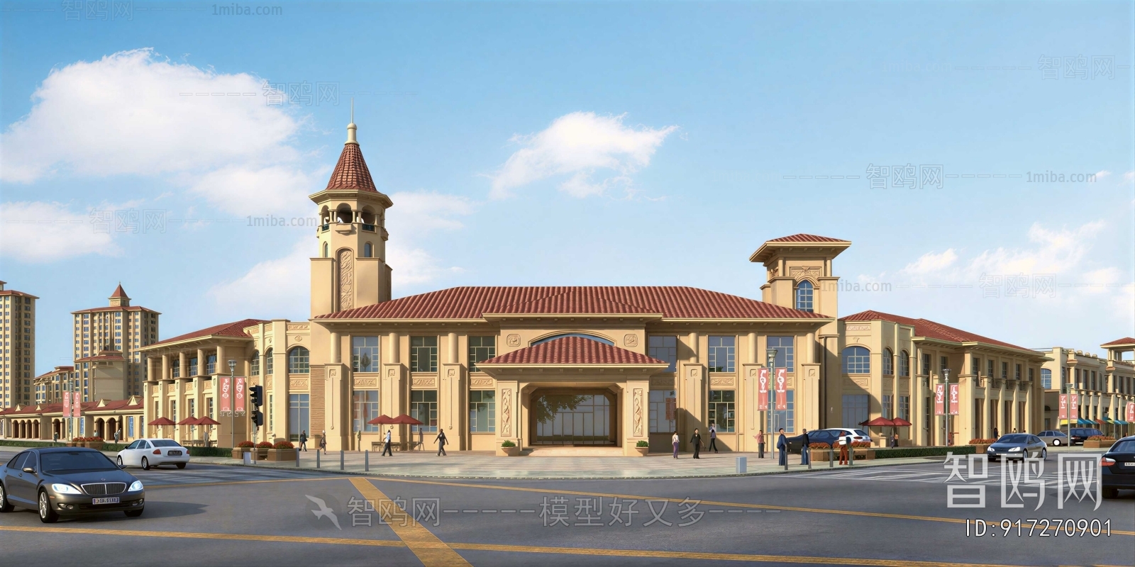 Mediterranean Style Public Building