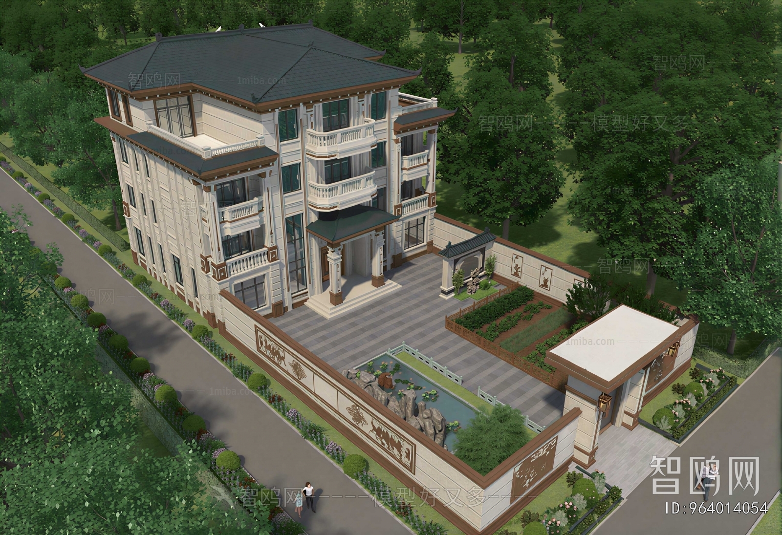 New Chinese Style Courtyard/landscape