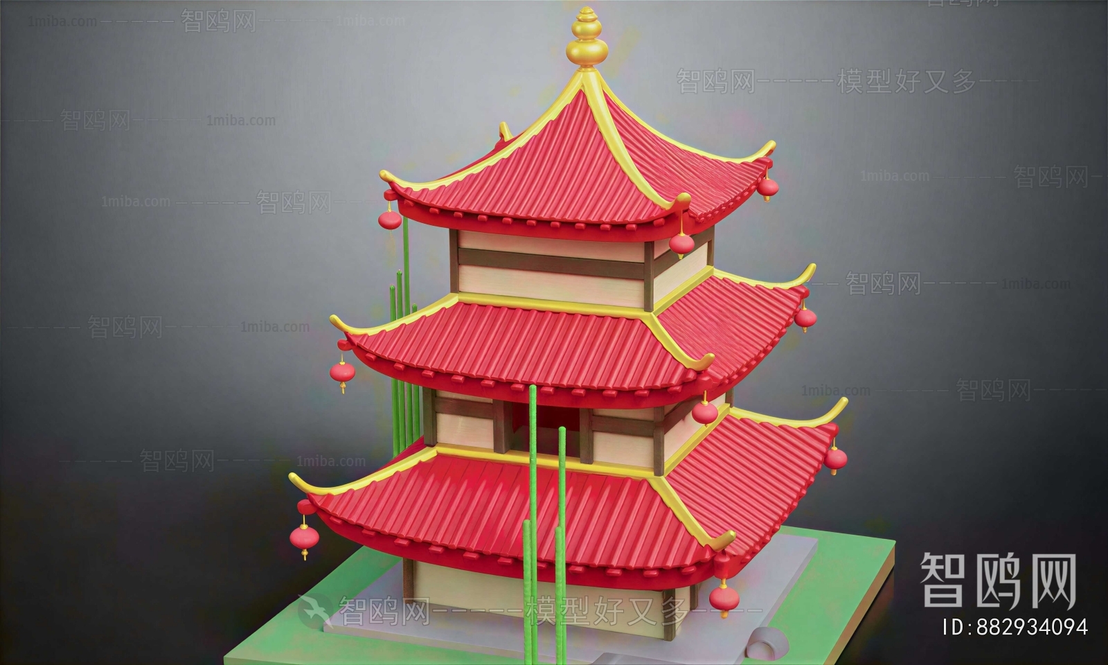 Chinese Style Ancient Architectural Buildings