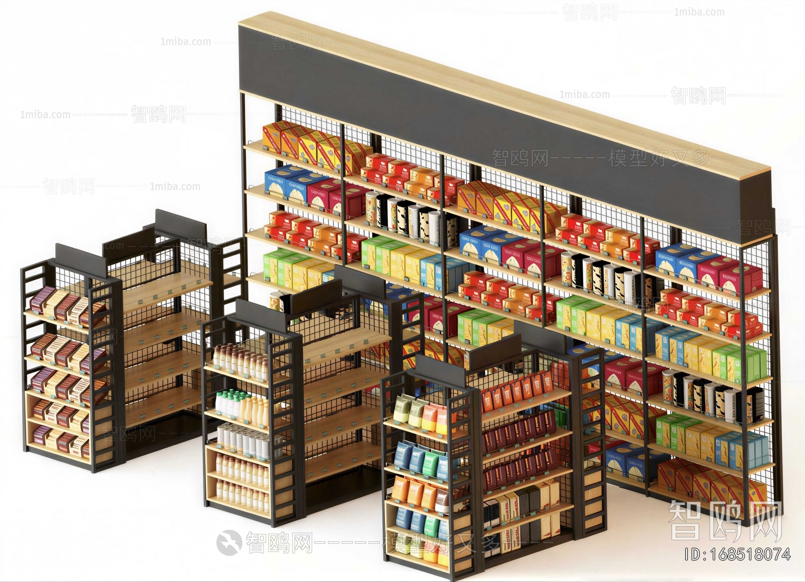 Modern Supermarket Shelf