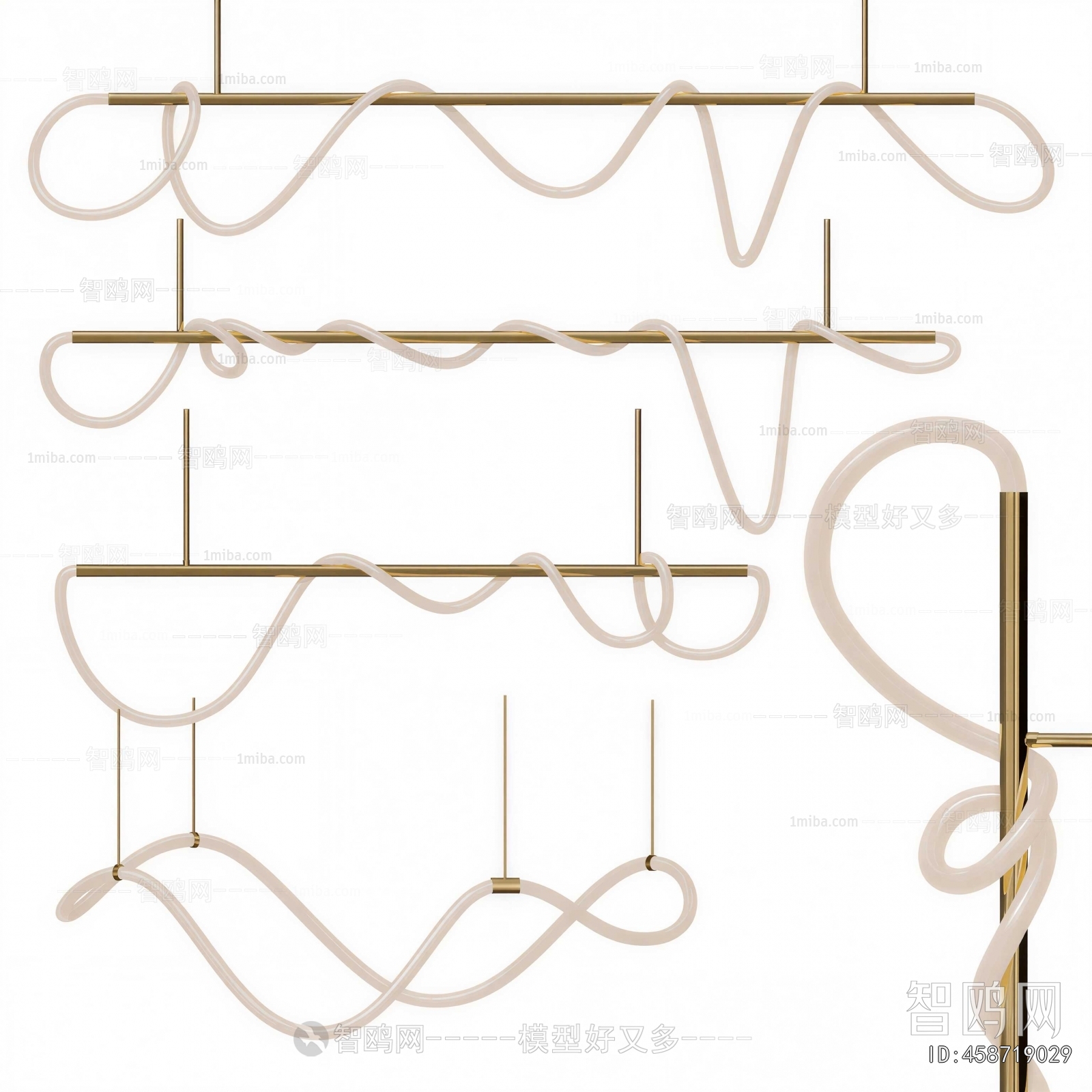 Modern Long Chandelier
