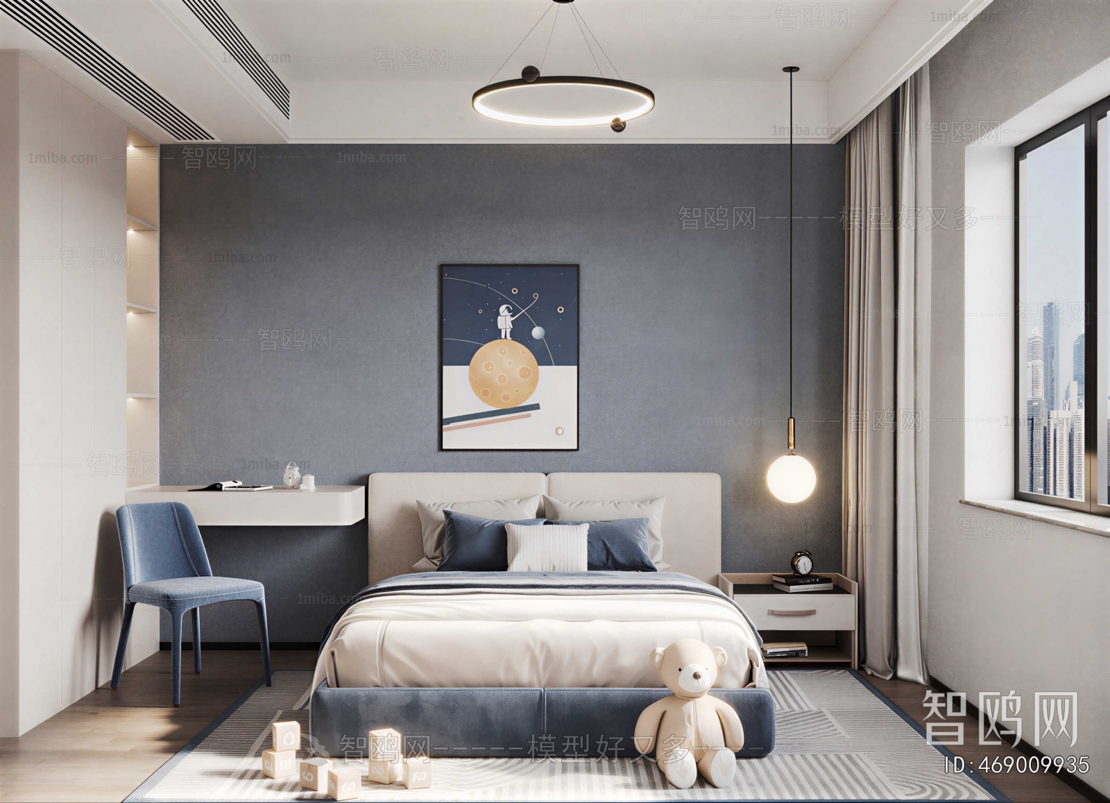 Modern Boy's Room And Son's Room