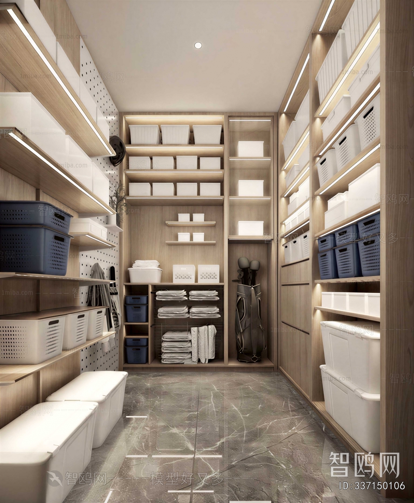 Modern Clothes Storage Area