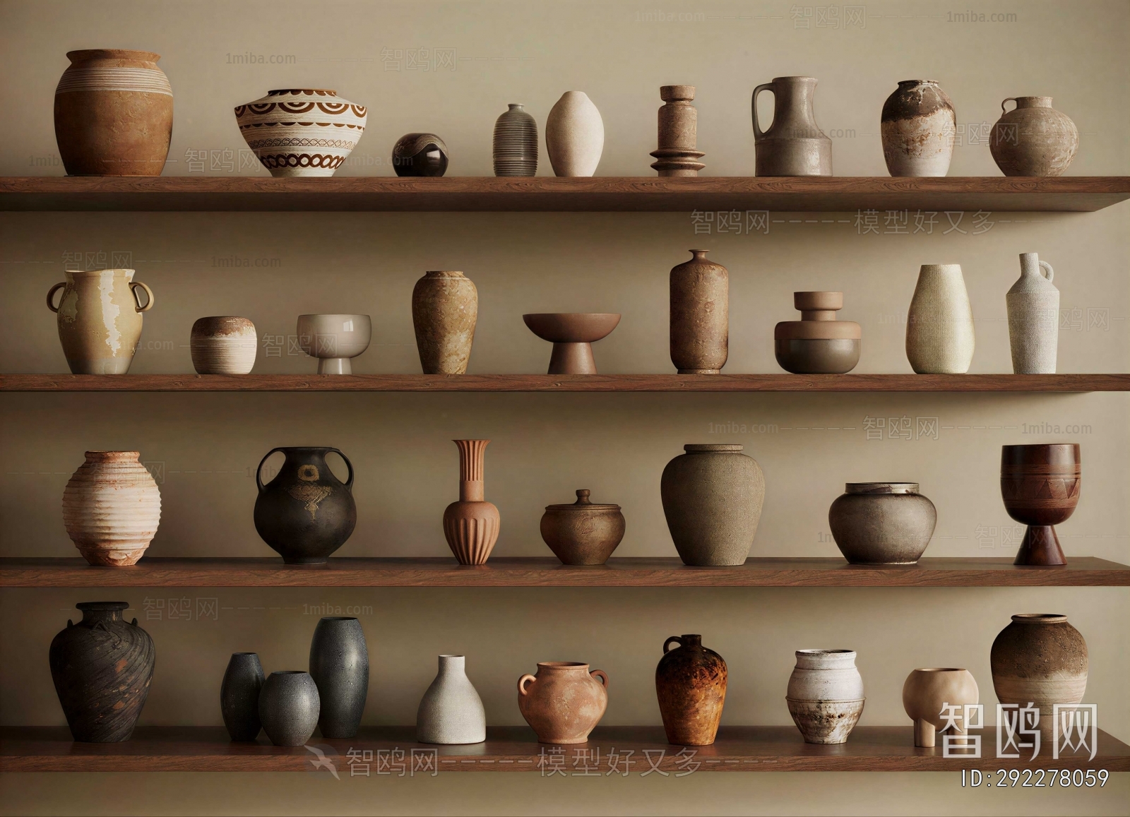 Wabi-sabi Style Clay Pot