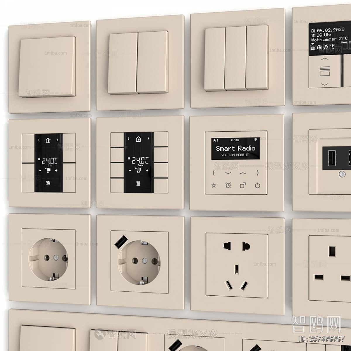 Modern Switch Socket Panel