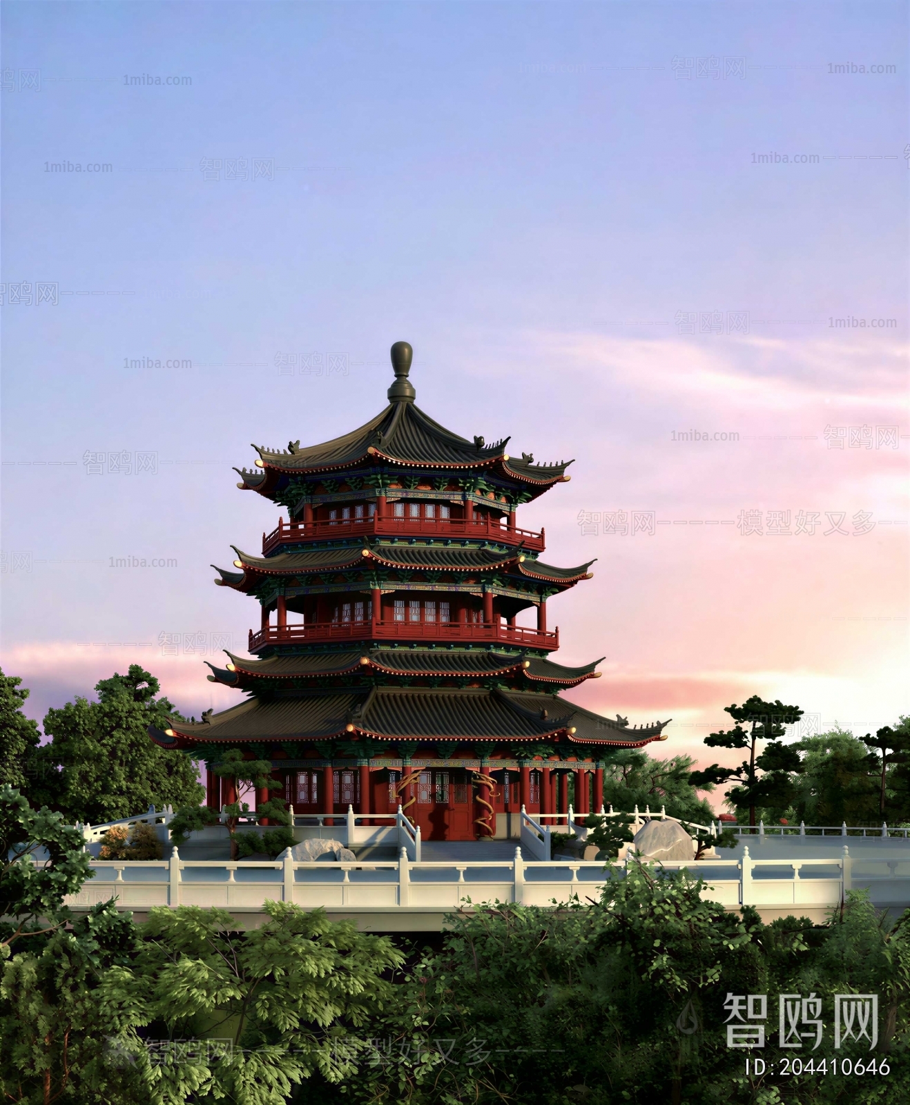 Chinese Style Ancient Architectural Buildings