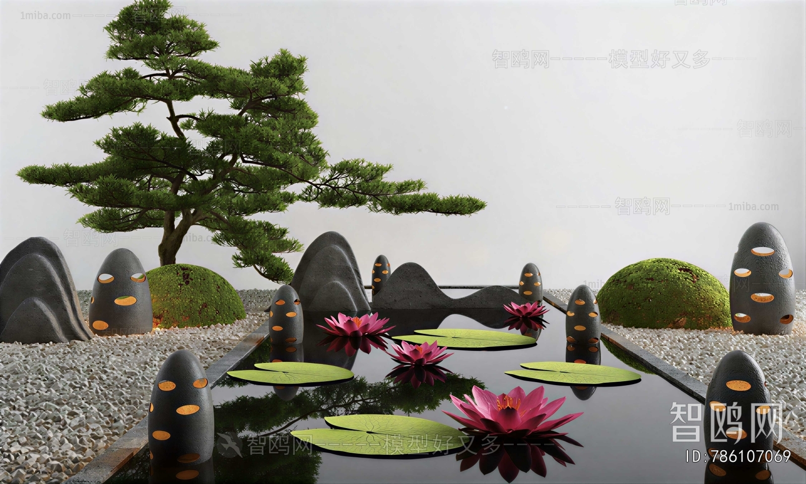Japanese Style Rockery Waterscape