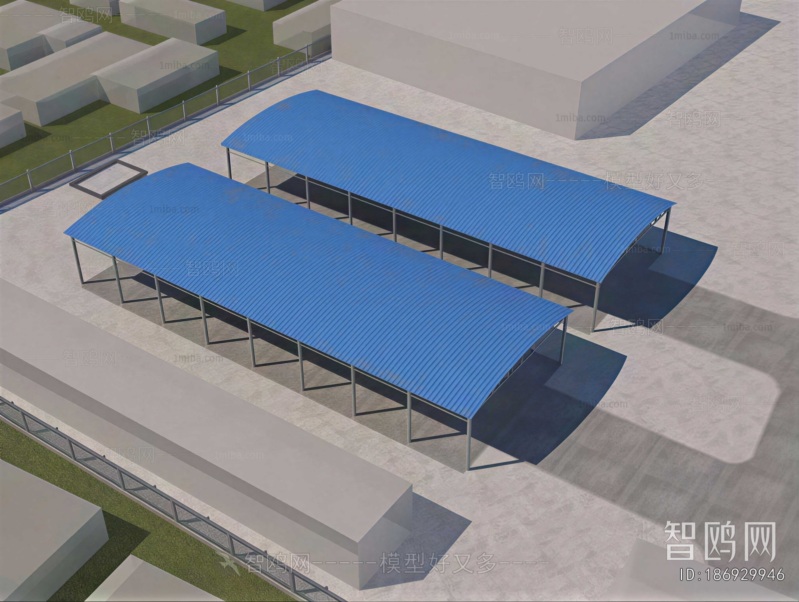 Modern Architectural Bird's-eye View Planning