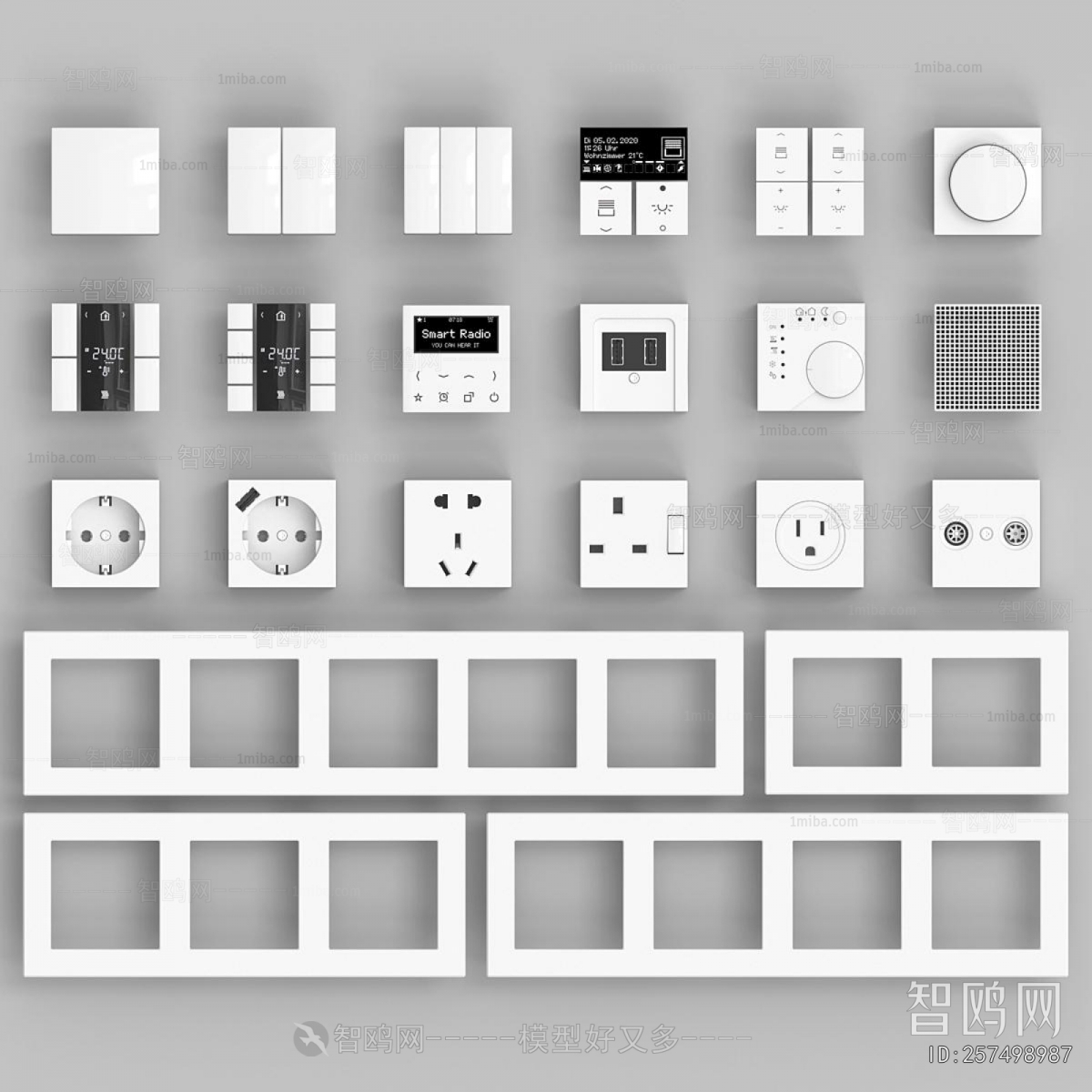 Modern Switch Socket Panel