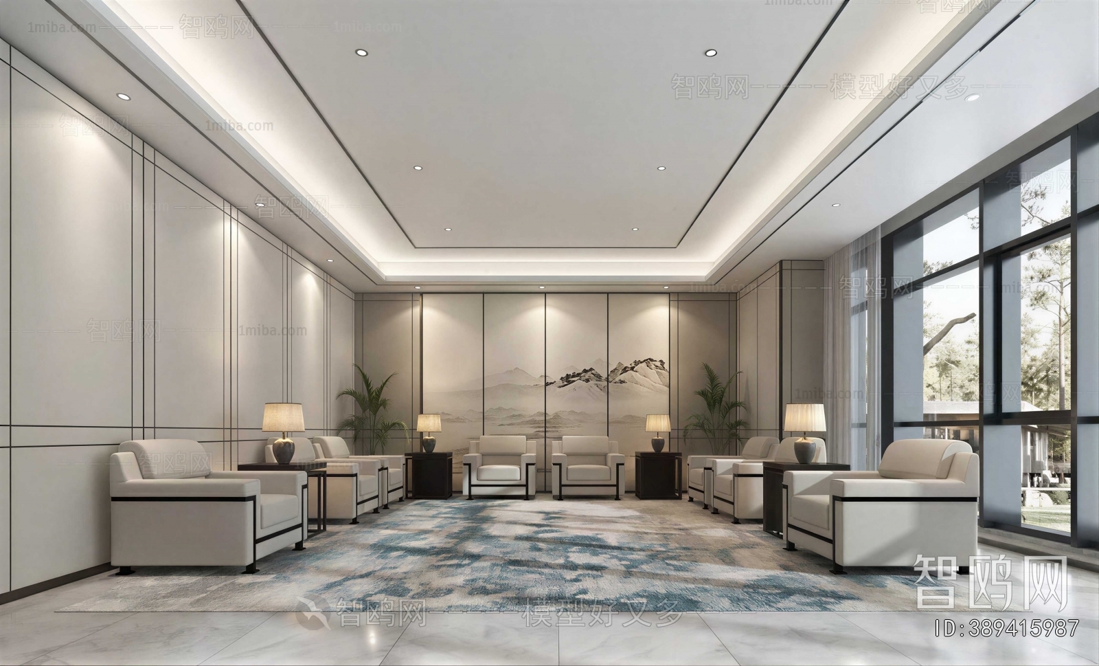 New Chinese Style Reception Room