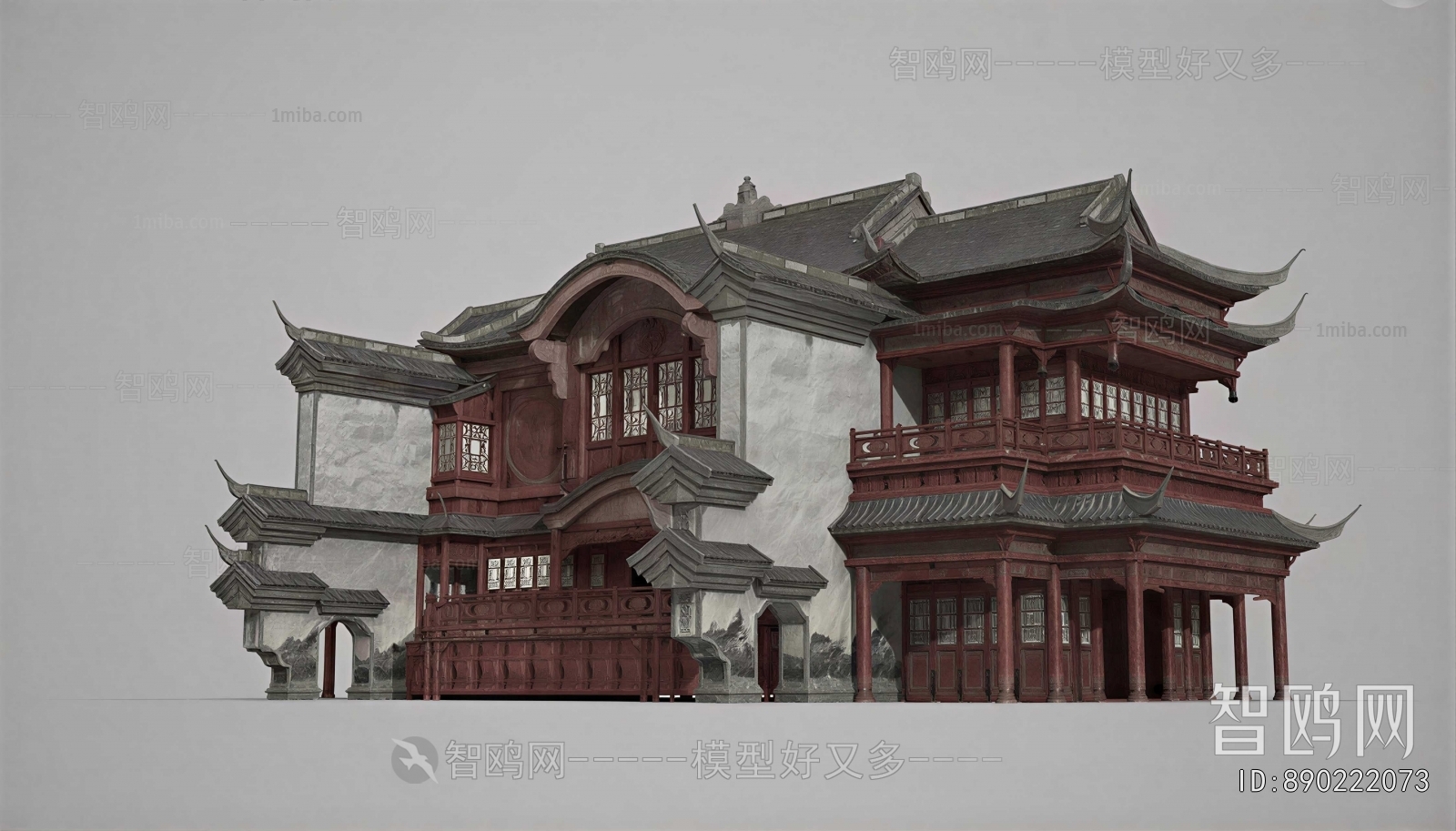 New Chinese Style Ancient Architectural Buildings