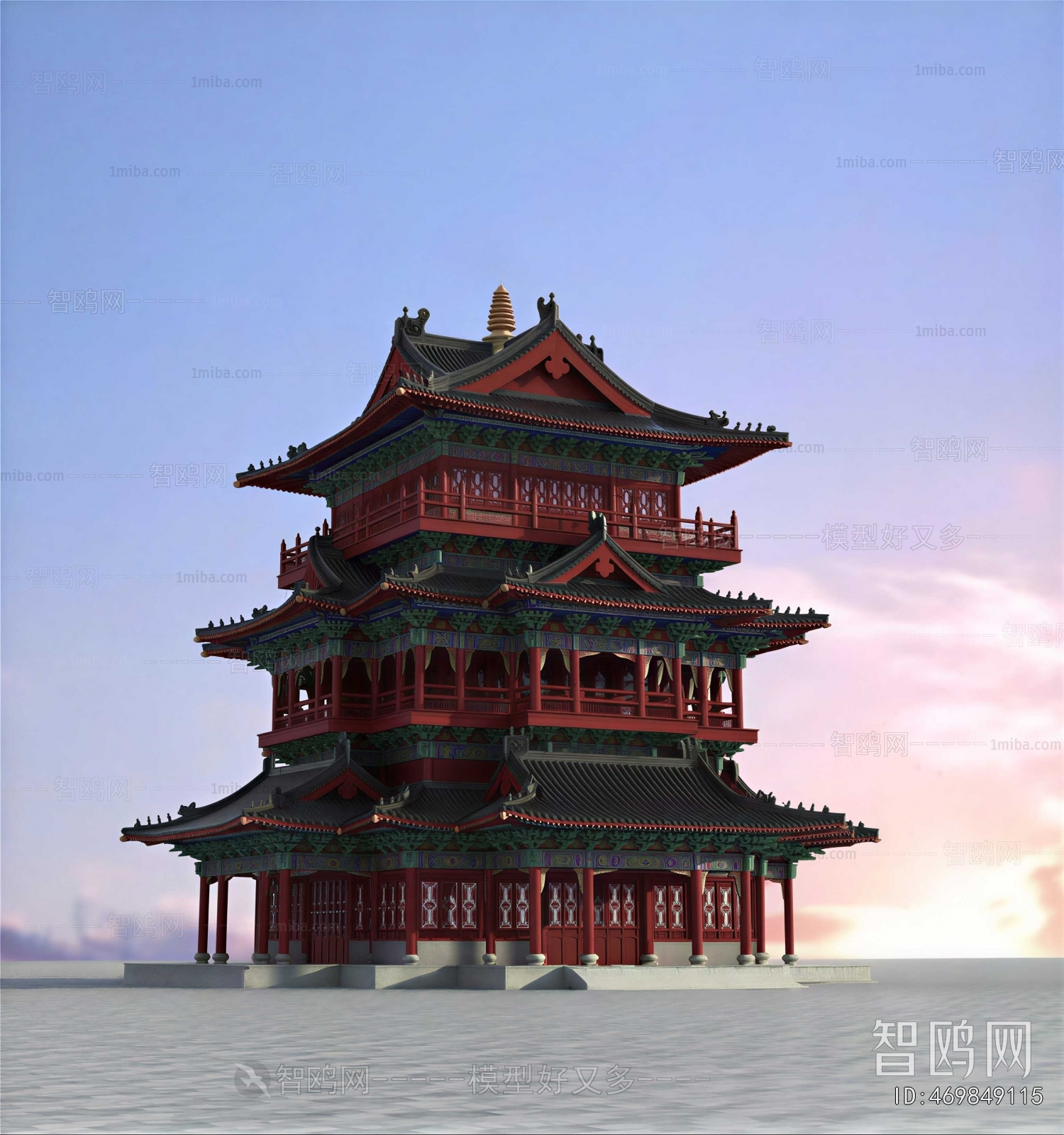 Chinese Style Ancient Architectural Buildings