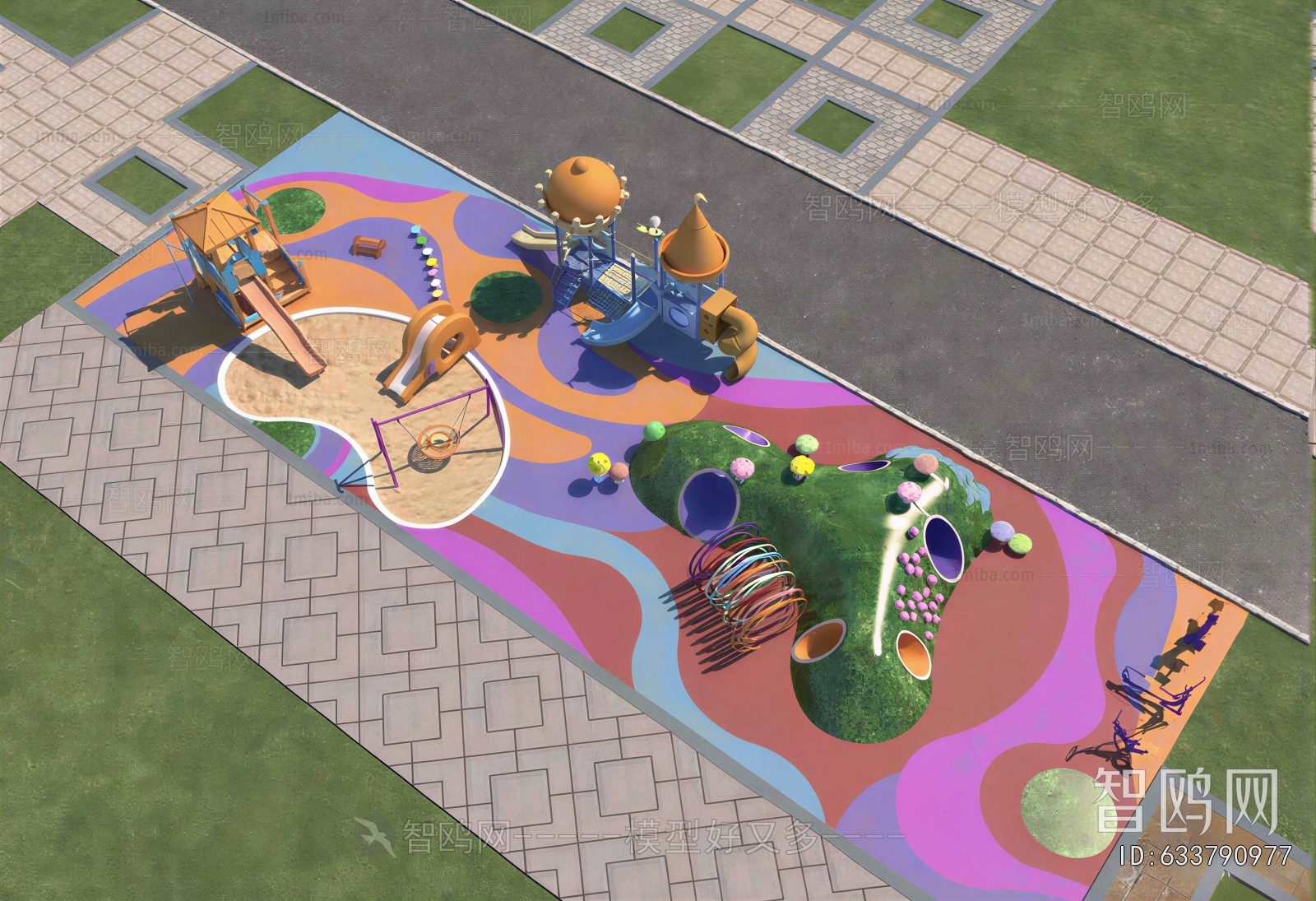 Modern Park Landscape