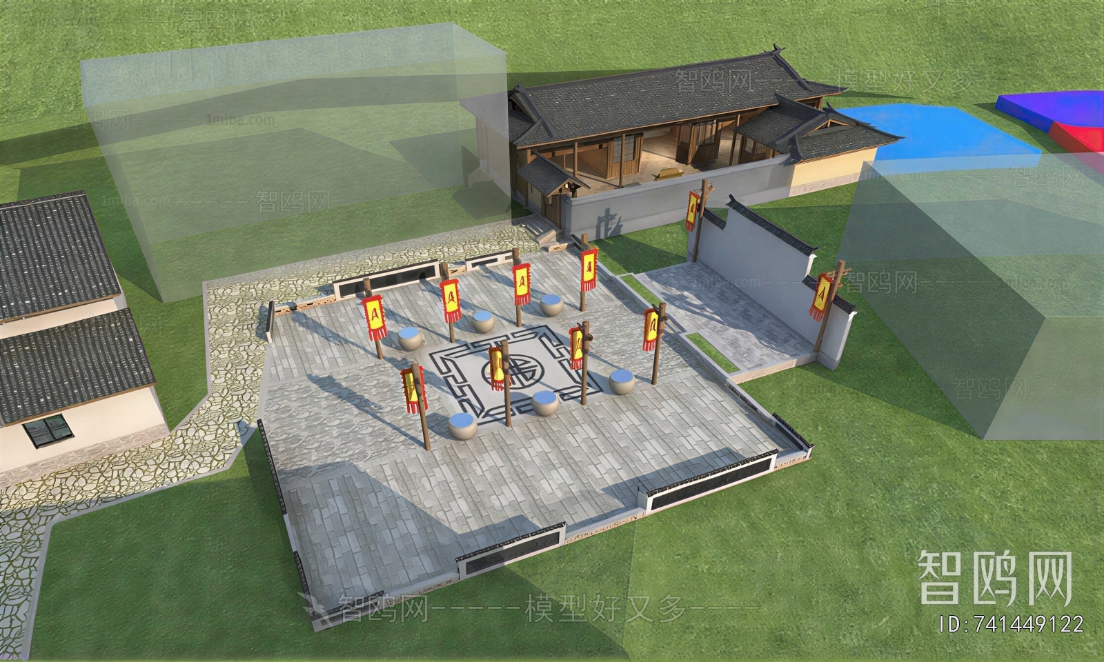New Chinese Style Courtyard/landscape
