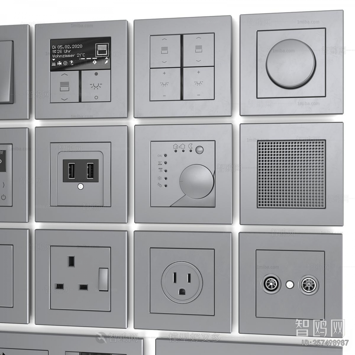 Modern Switch Socket Panel
