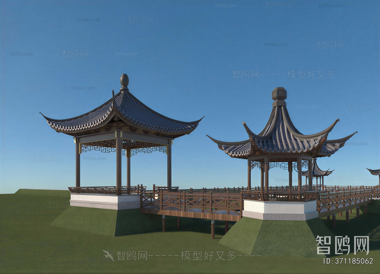 Chinese Style Ancient Architectural Buildings
