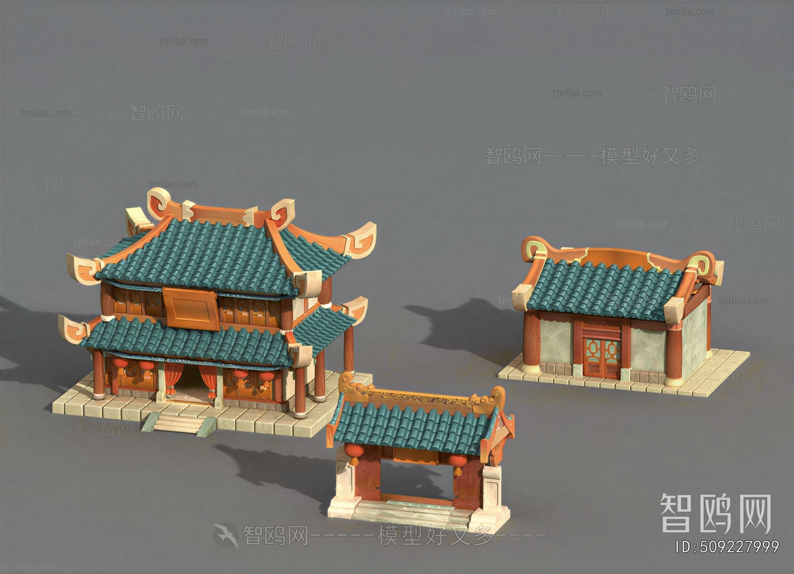 Chinese Style Ancient Architectural Buildings