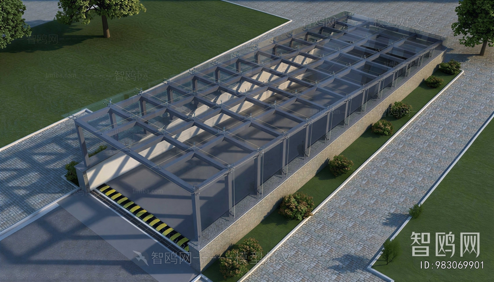 Modern Underground Parking Lot