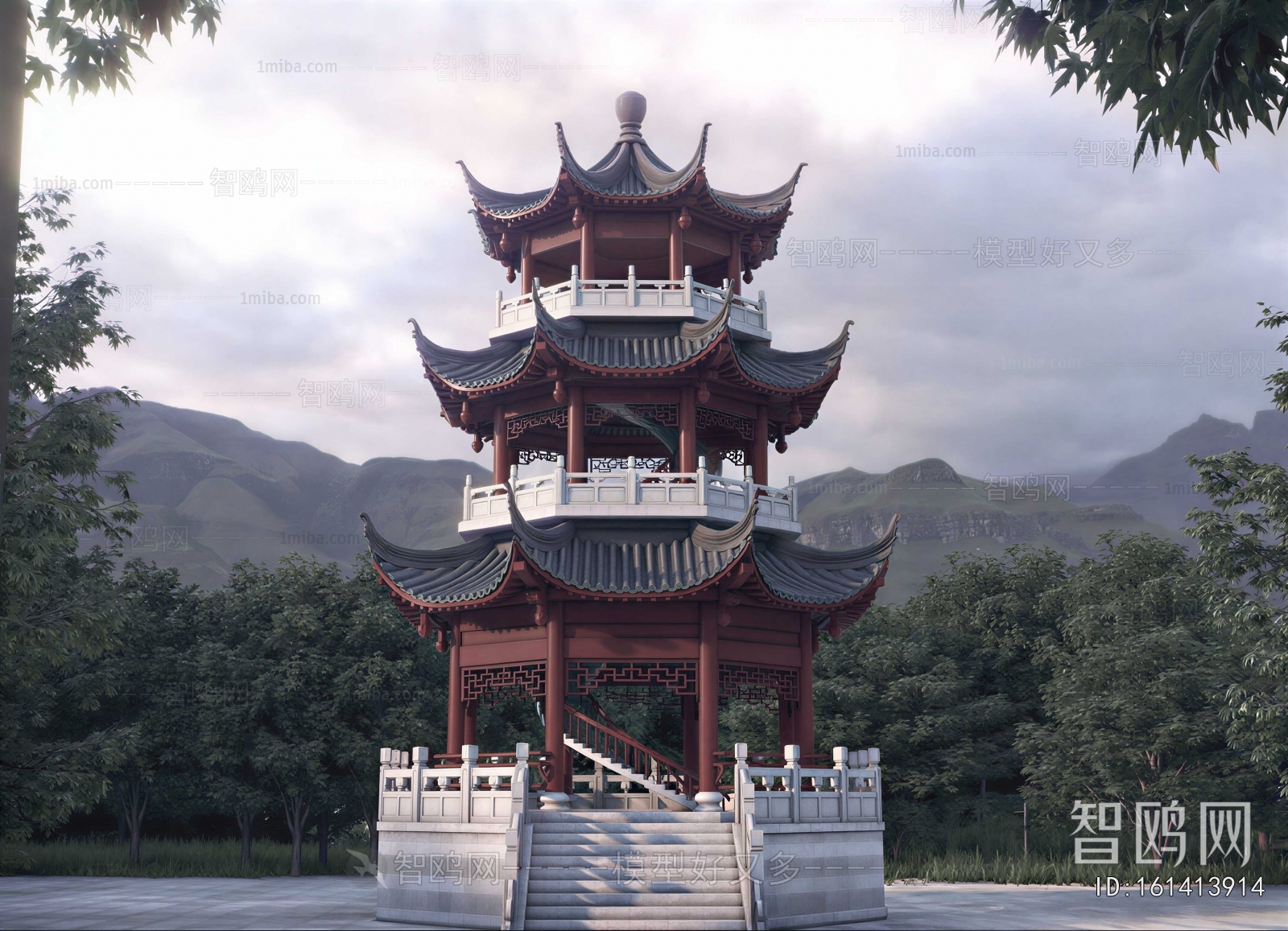 Chinese Style Ancient Architectural Buildings