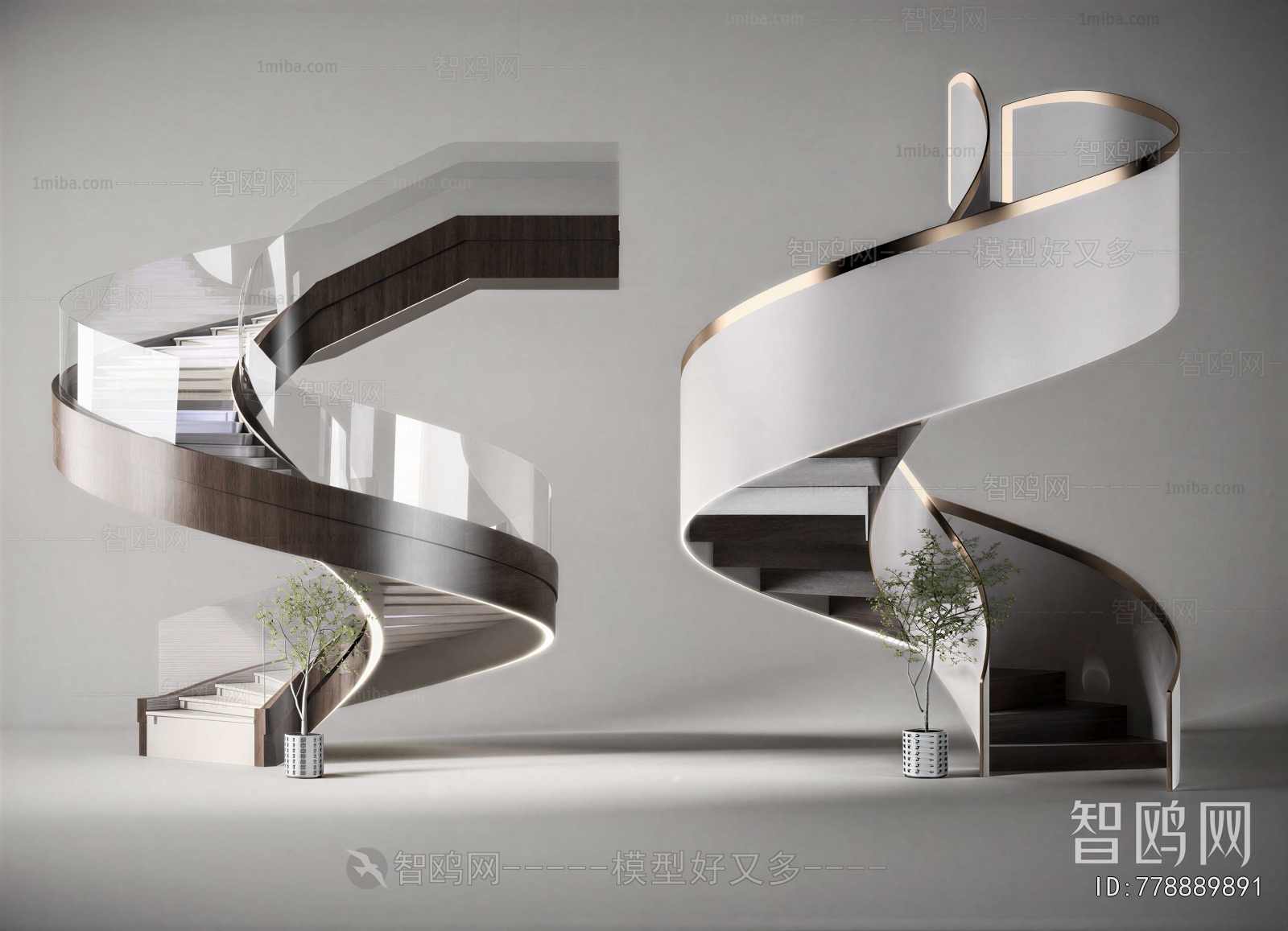 Modern Rotating Staircase