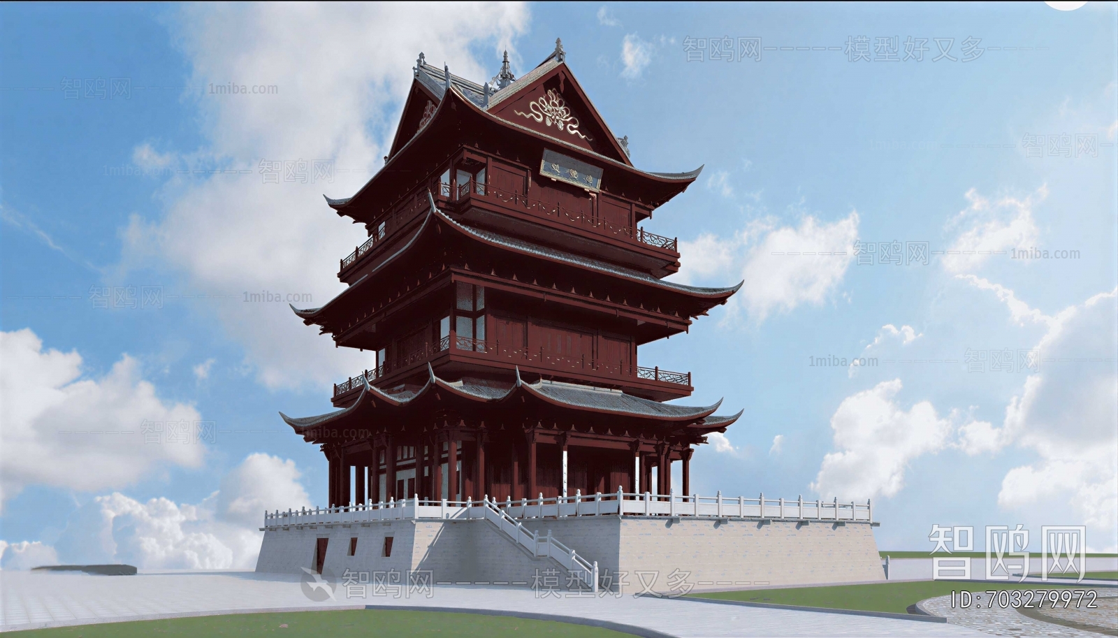 Chinese Style Ancient Architectural Buildings