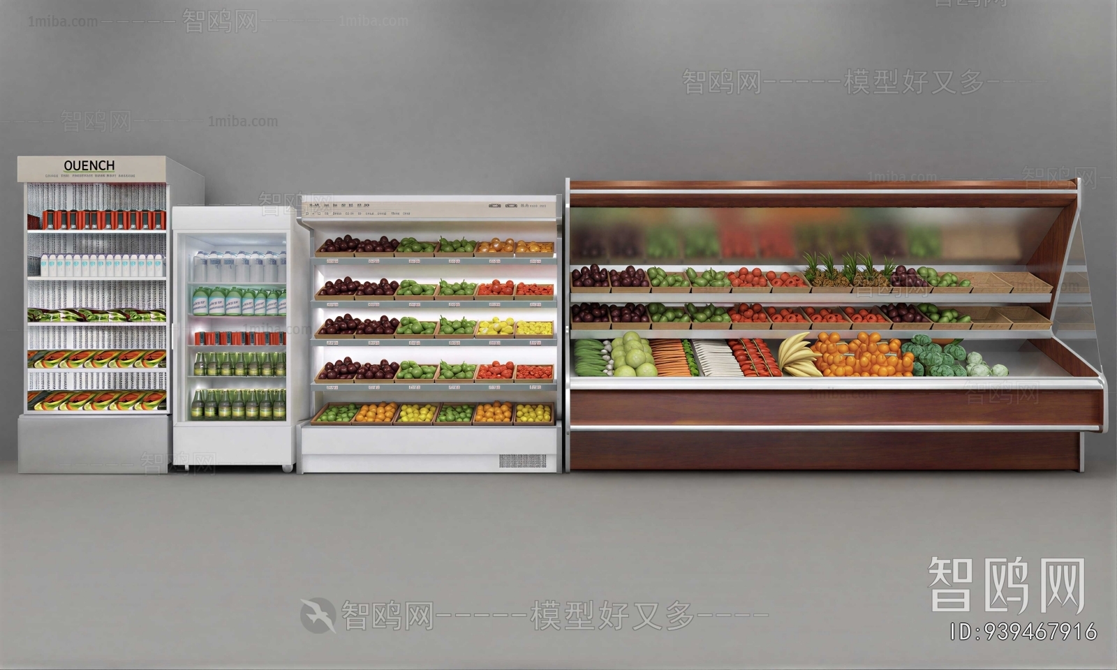 Modern Supermarket Shelf