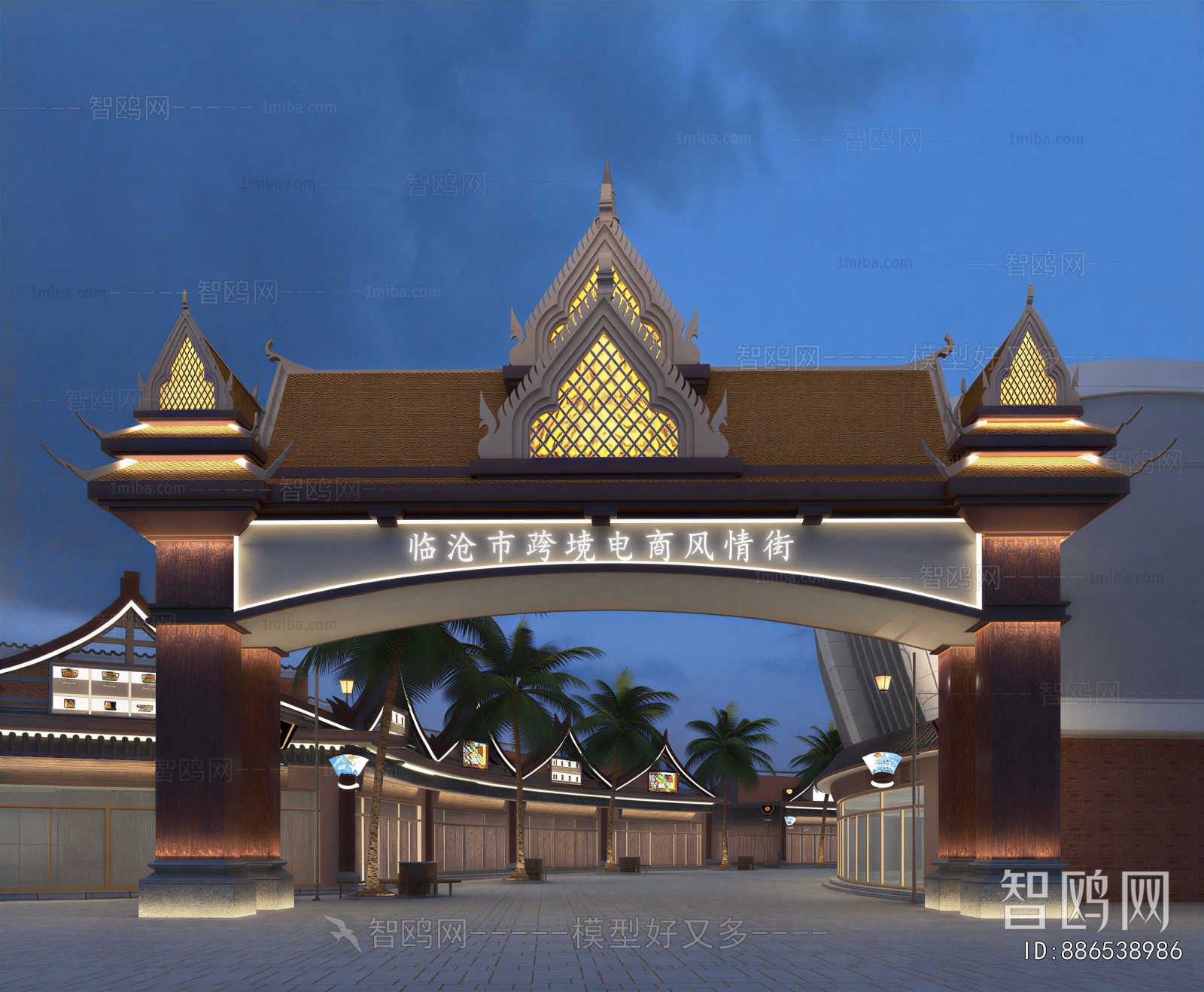 Southeast Asian Style Facade Element