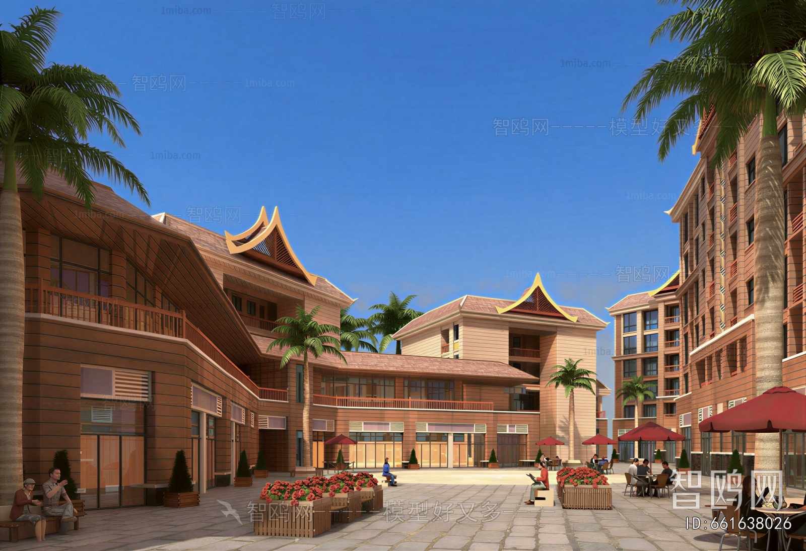Southeast Asian Style Commercial Street