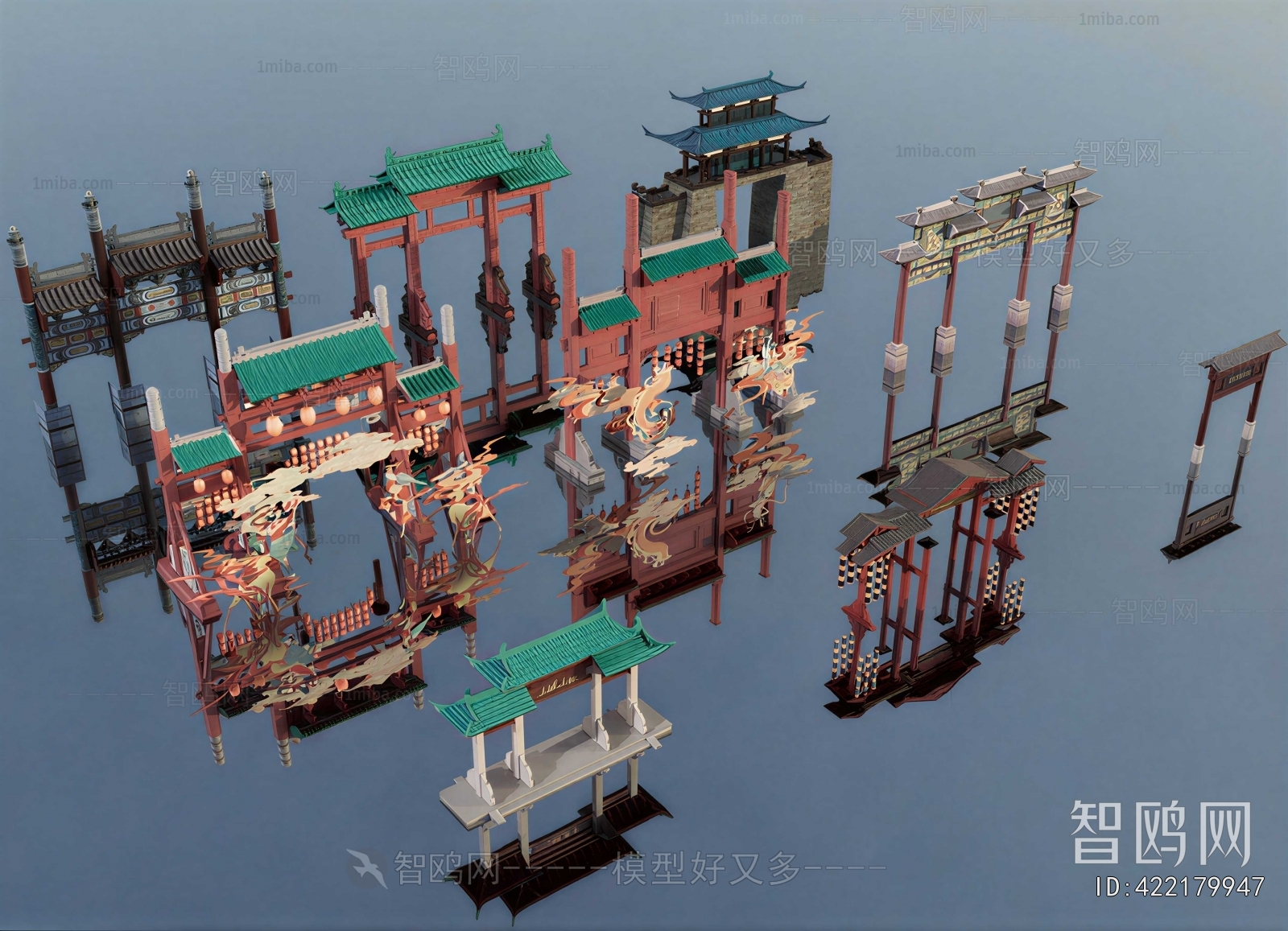Chinese Style Building Component