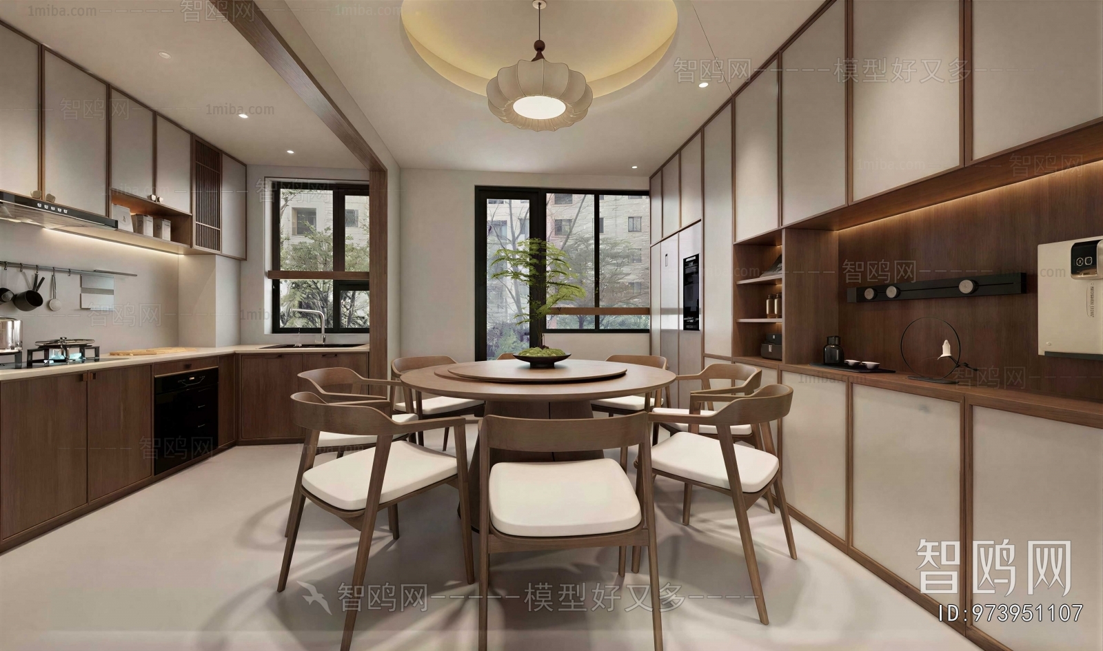 New Chinese Style Dining Room
