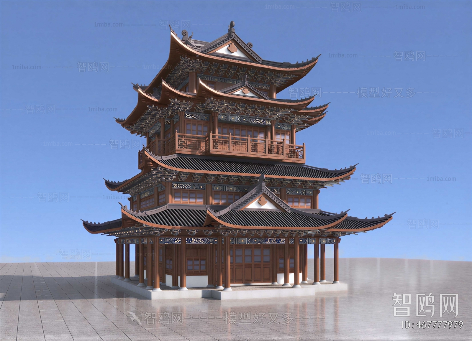 Chinese Style Ancient Architectural Buildings