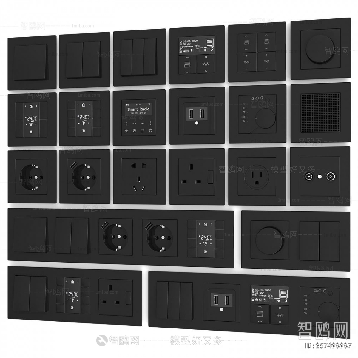 Modern Switch Socket Panel