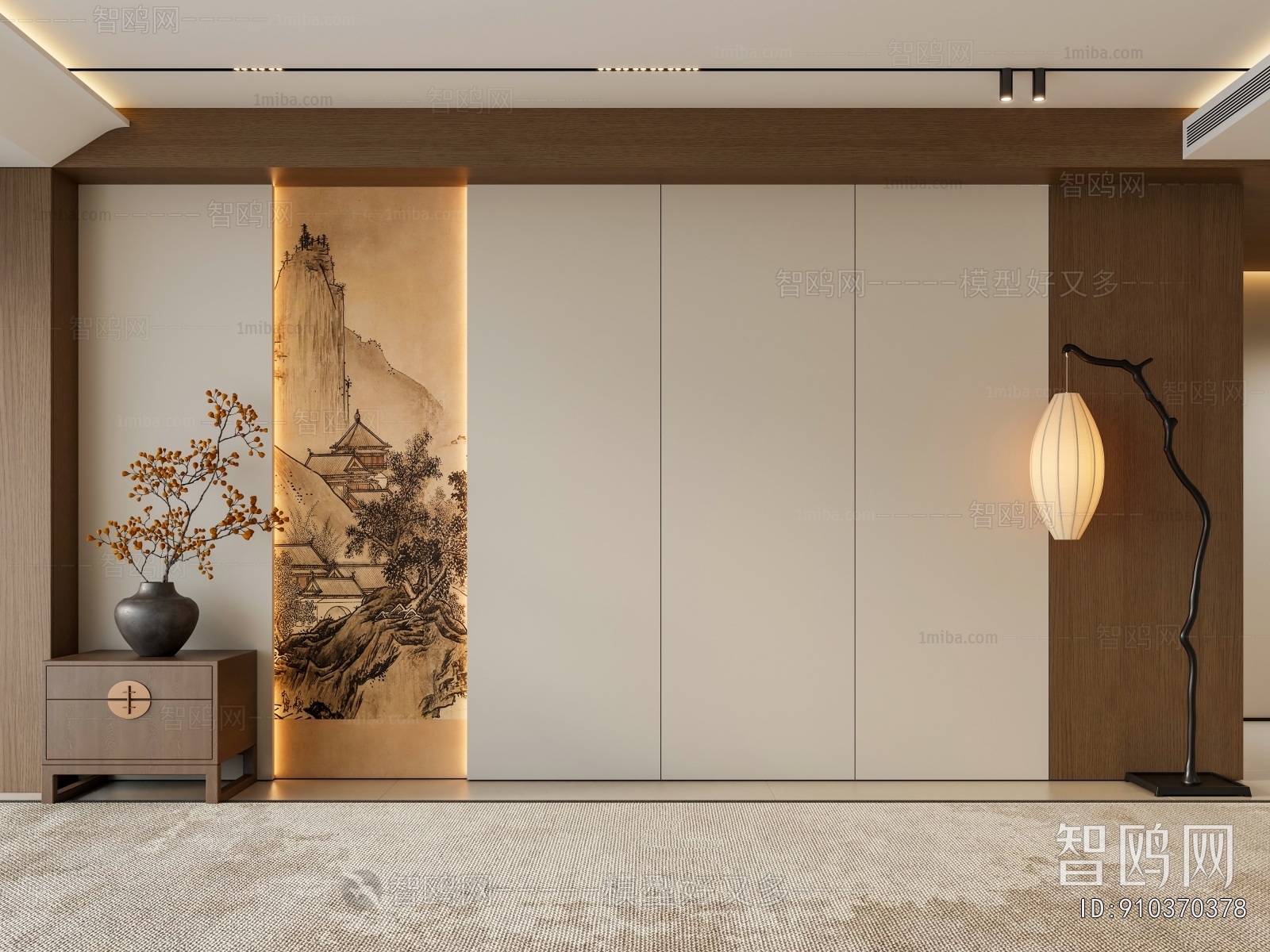 New Chinese Style TV Wall