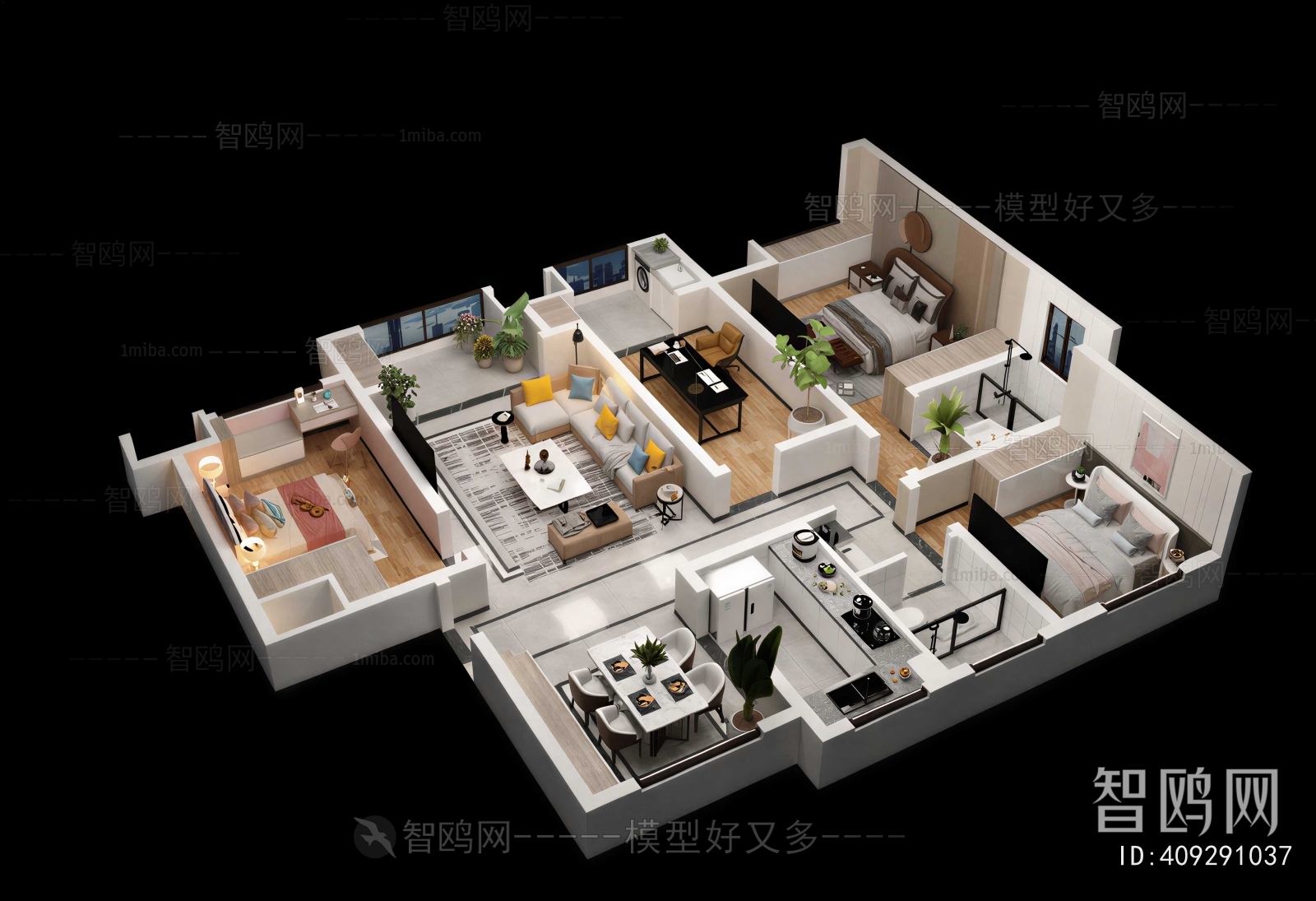 Modern A Bird's-eye View Of Home Decoration