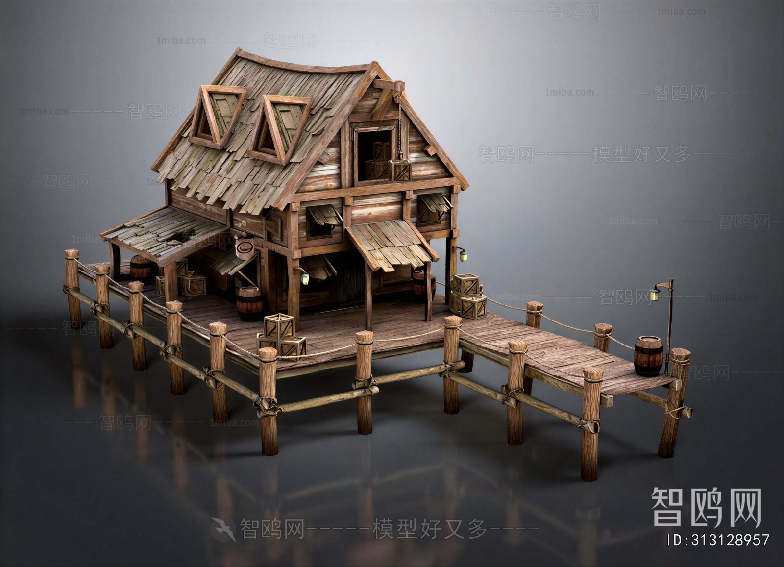 New Chinese Style Appearance Of Commercial Building