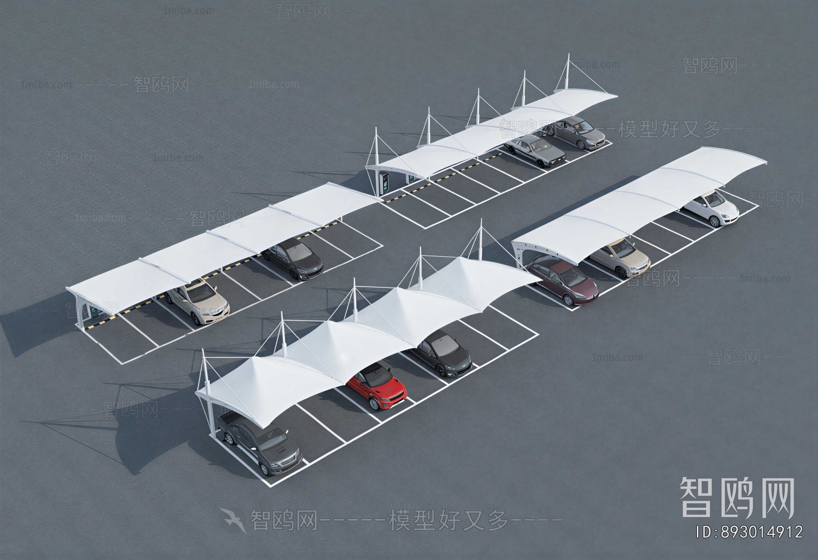 Modern Outdoor Parking Lot