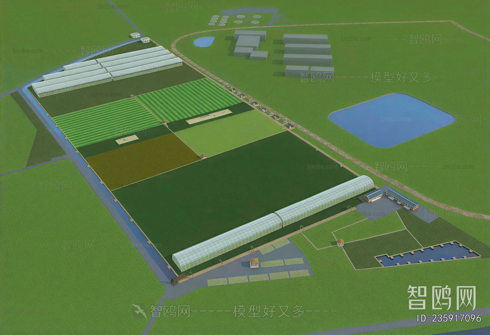 Modern Architectural Bird's-eye View Planning