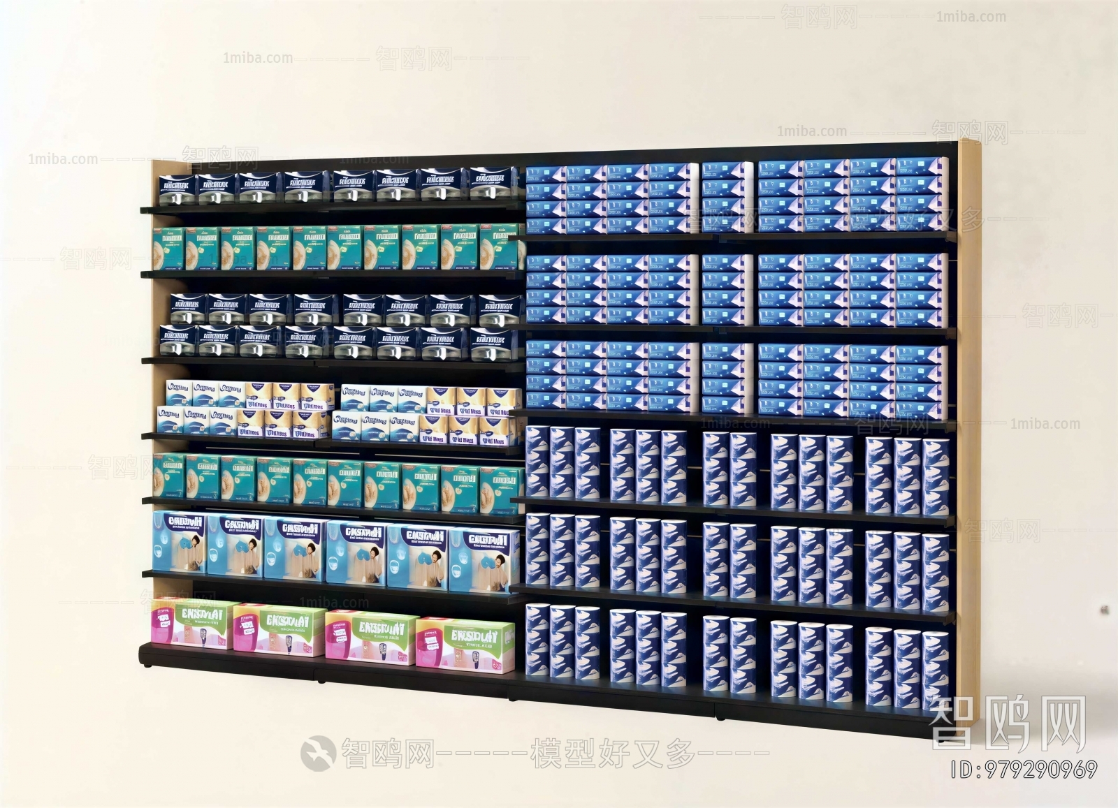 Modern Supermarket Shelf
