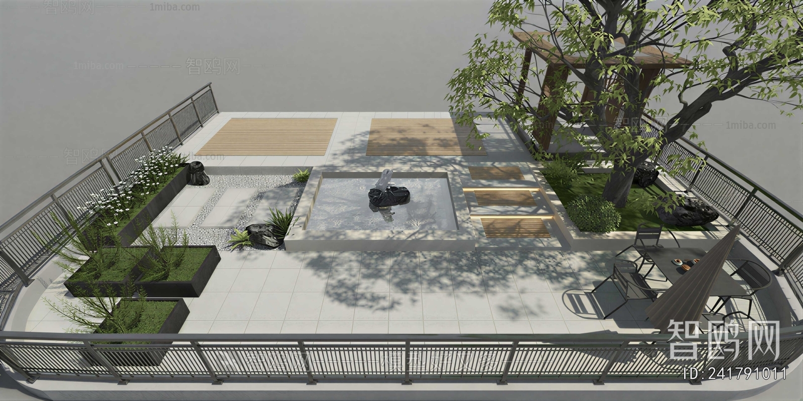 Modern Courtyard/landscape