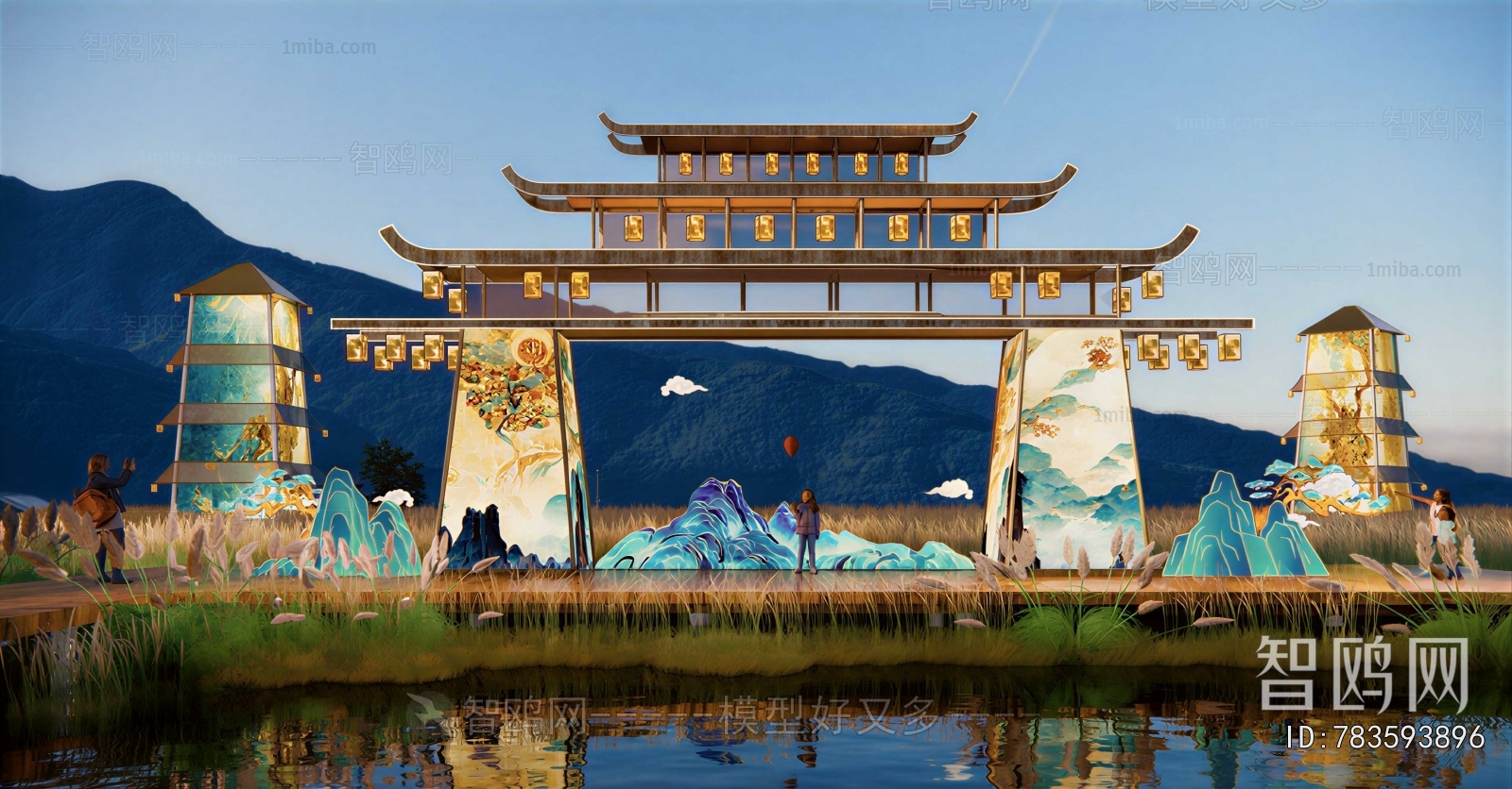 New Chinese Style Facade Element