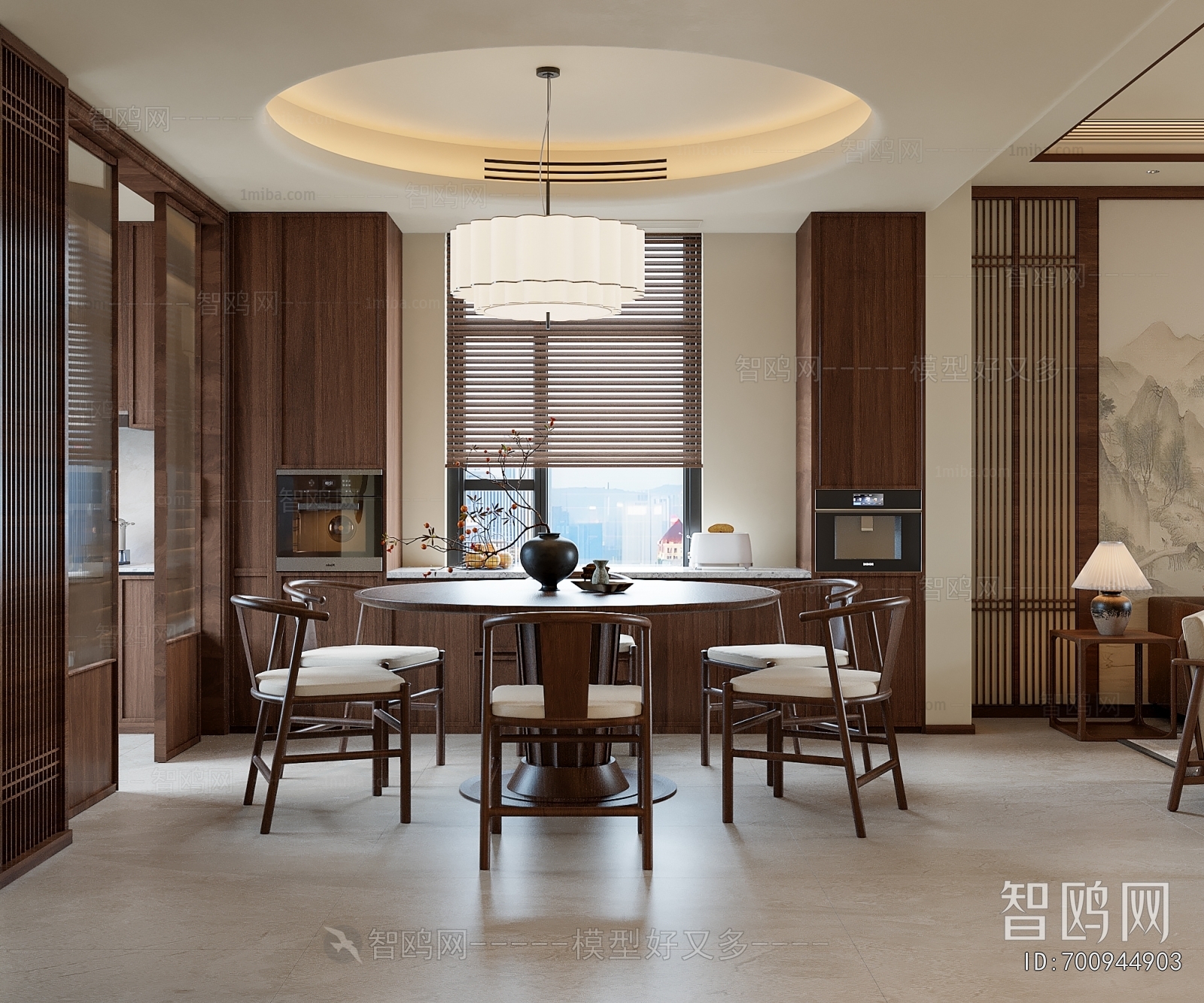 New Chinese Style A Living Room