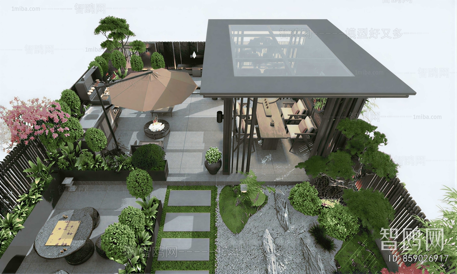 Modern Courtyard/landscape