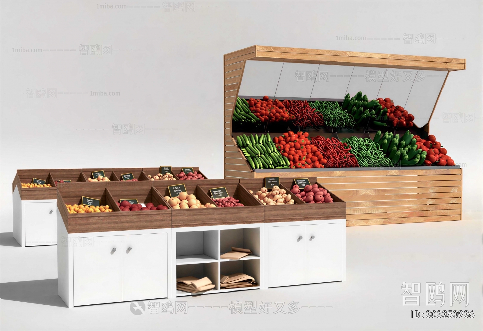 Modern Supermarket Shelf