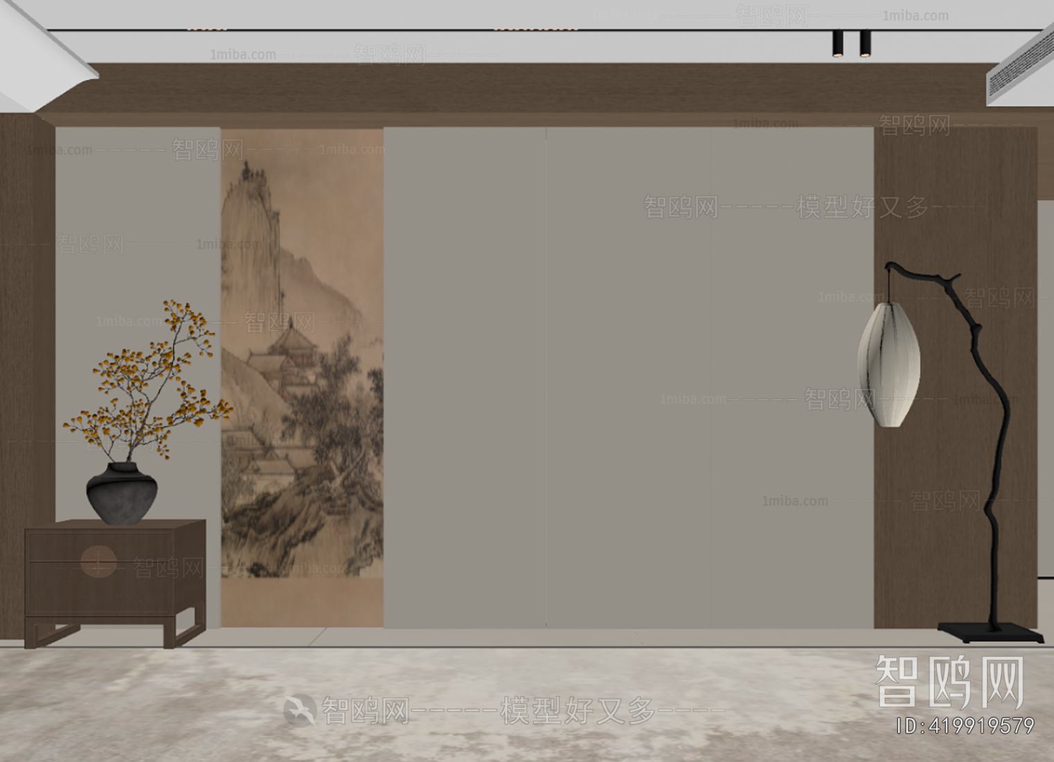 New Chinese Style TV Wall