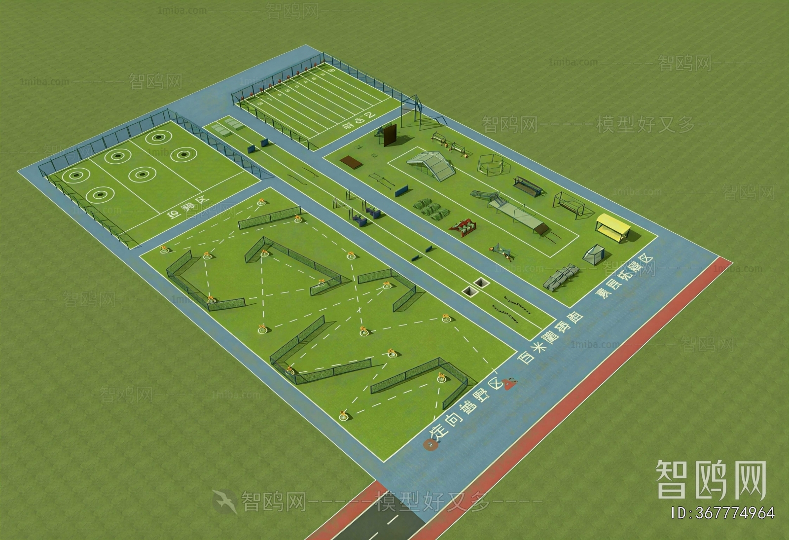Modern Architectural Bird's-eye View Planning
