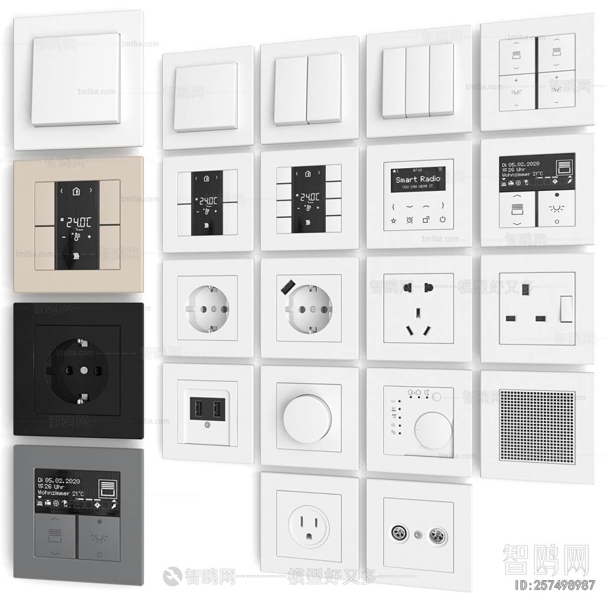 Modern Switch Socket Panel