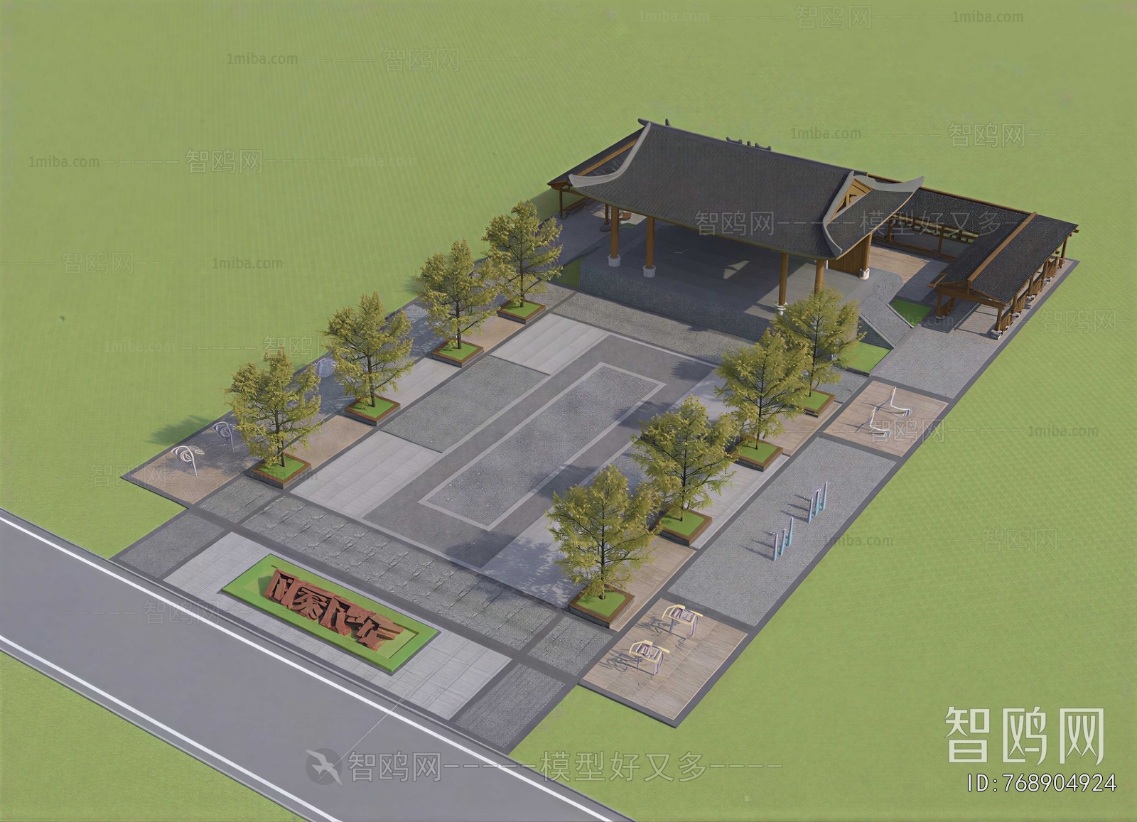 New Chinese Style Courtyard/landscape